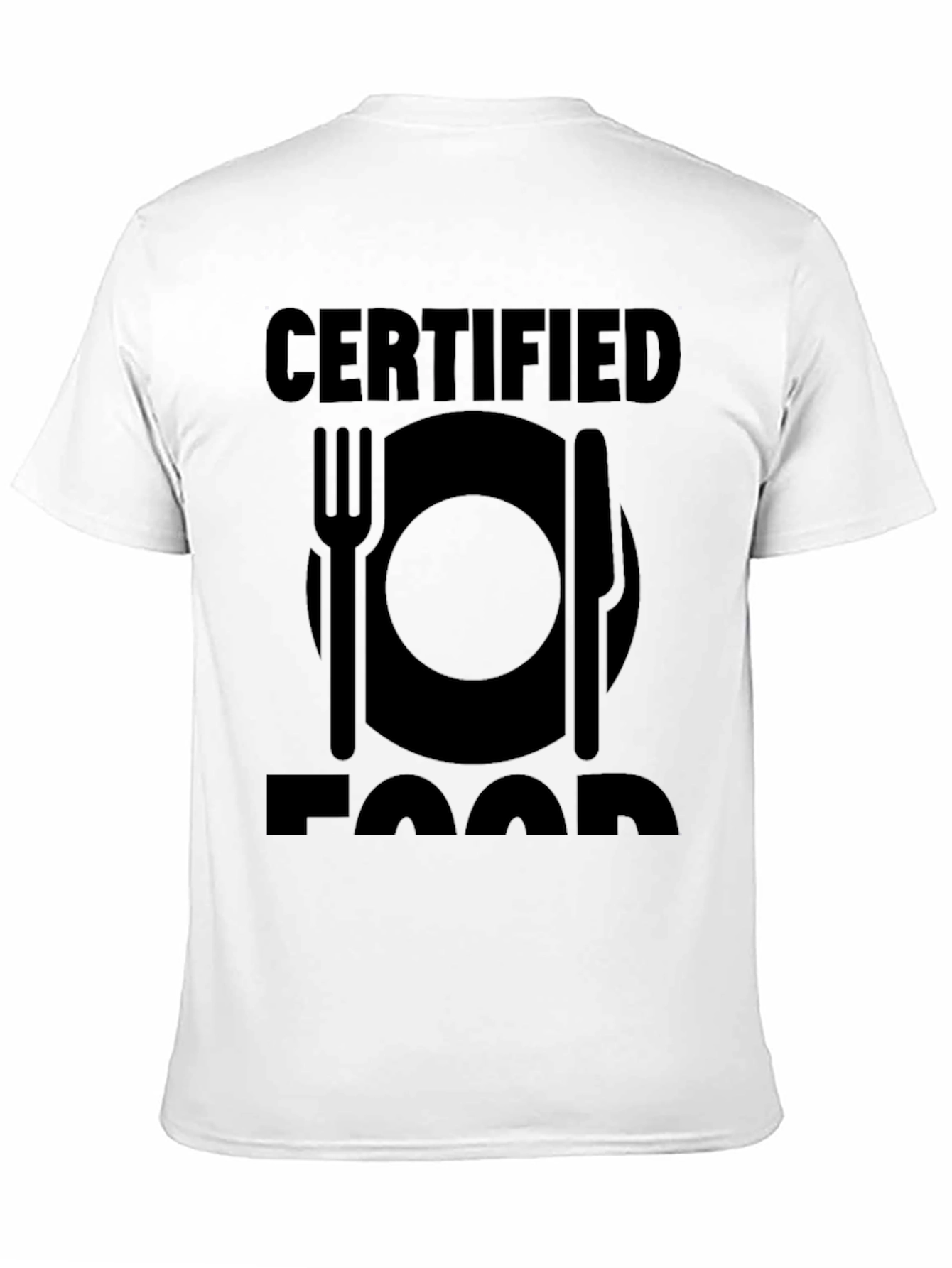 Certified Foodie Black T-Shirt