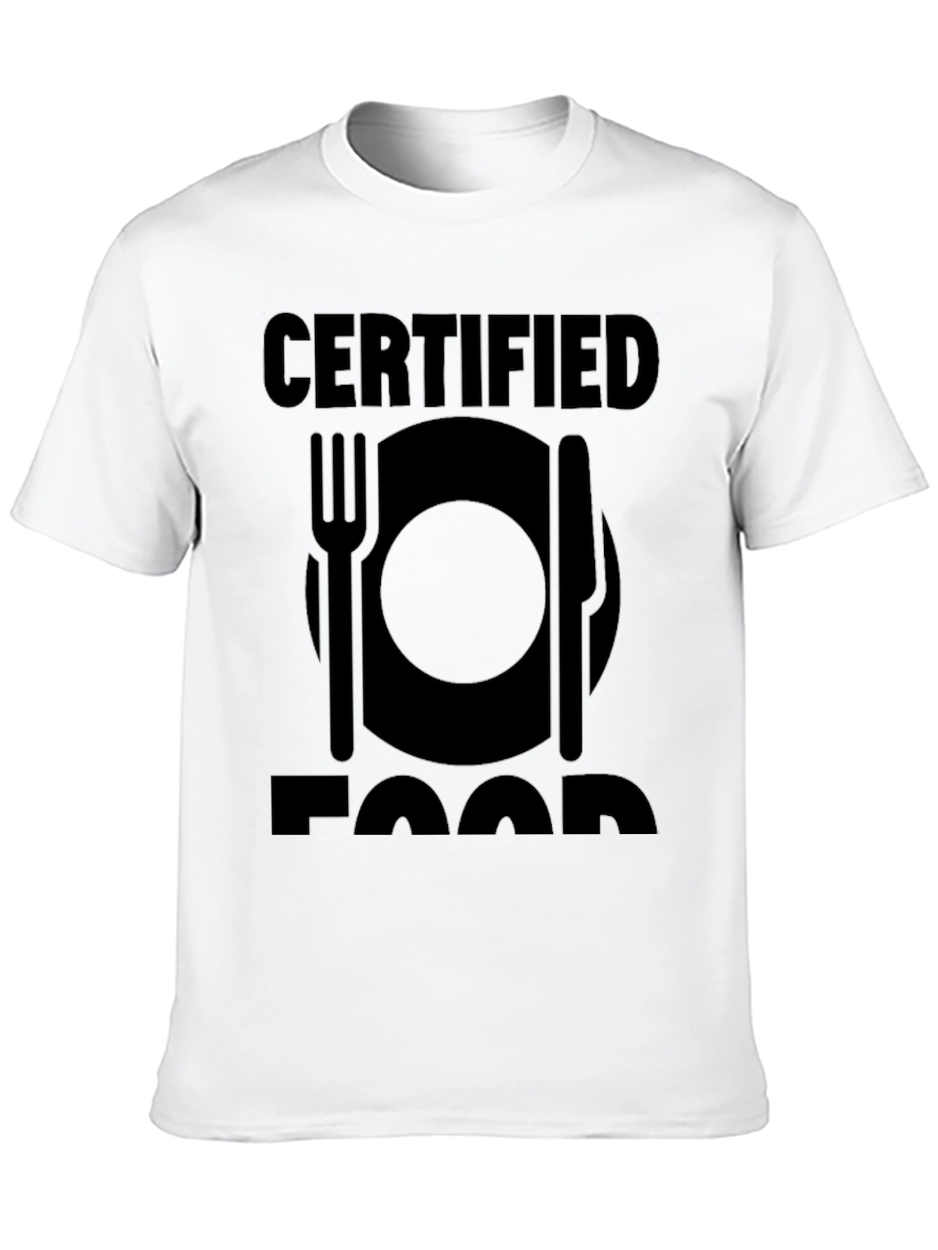 Certified Foodie Black T-Shirt