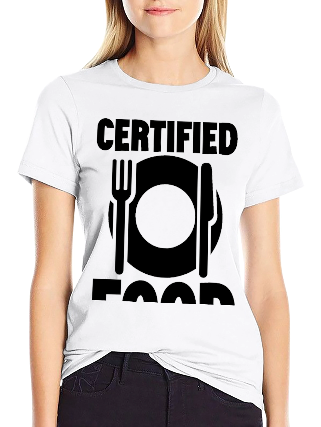 Certified Foodie Black T-Shirt