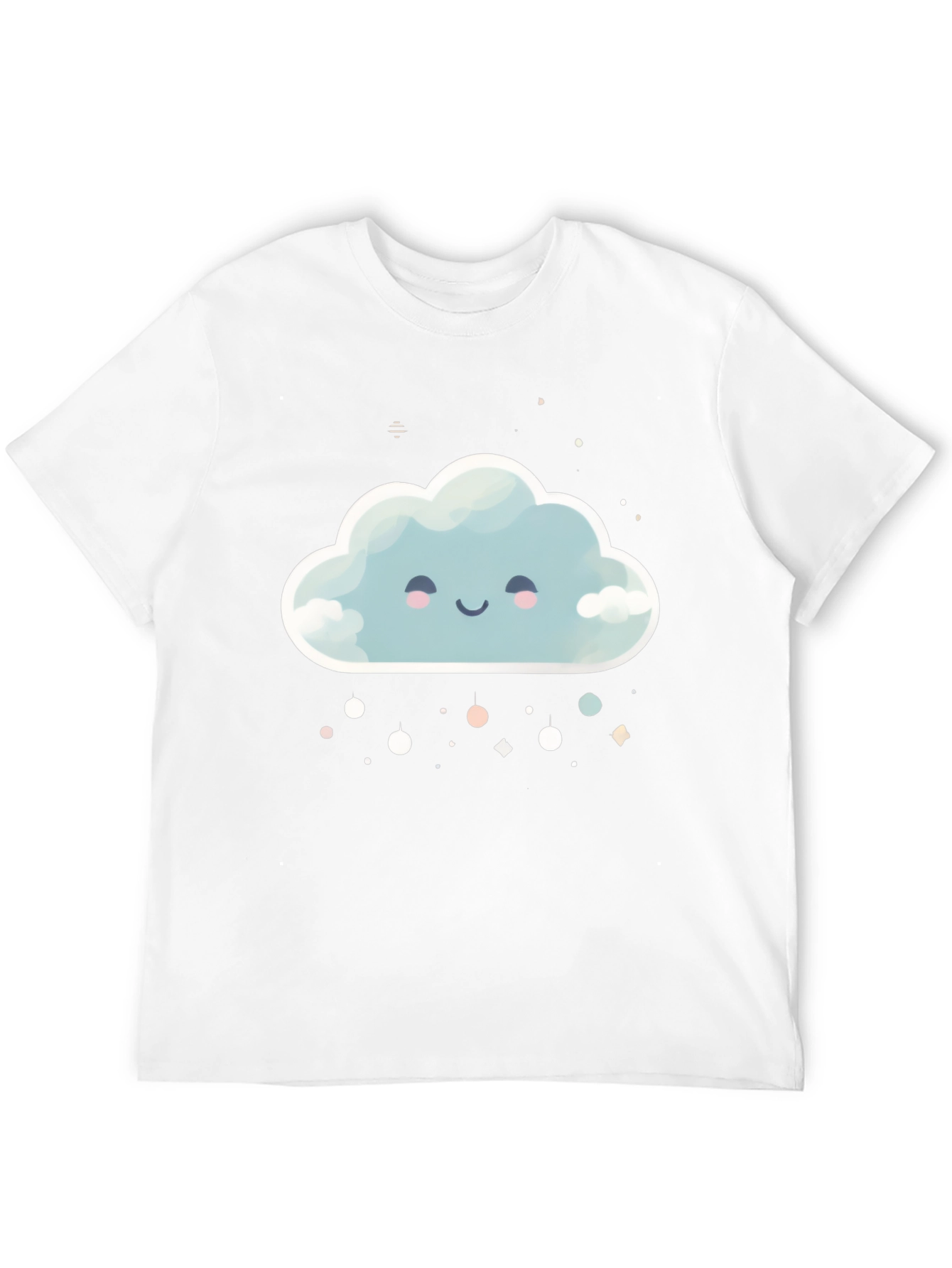 Cute Cloud Graphic Tee - Unisex Black T-Shirt
