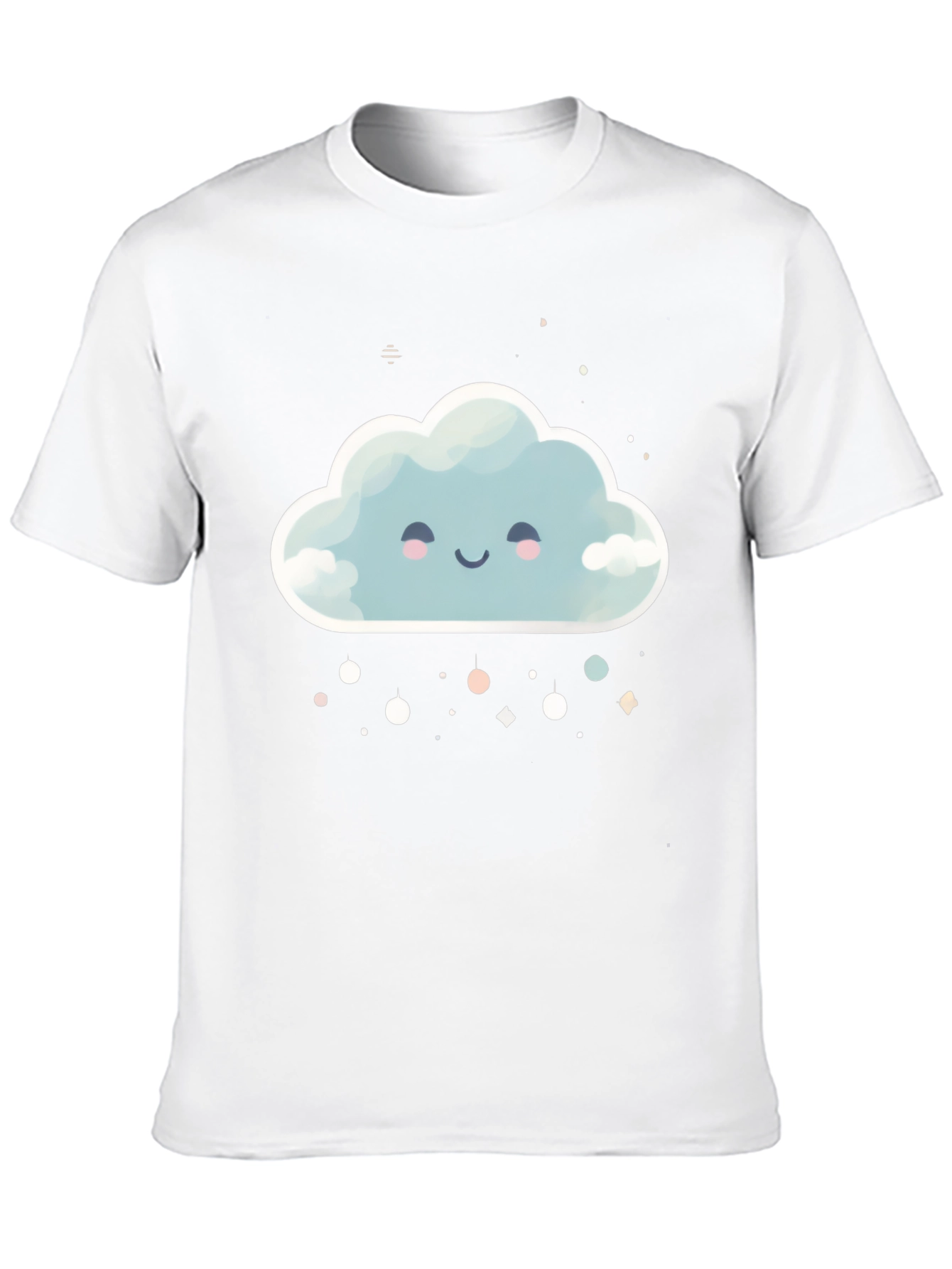 Cute Cloud Graphic Tee - Unisex Black T-Shirt
