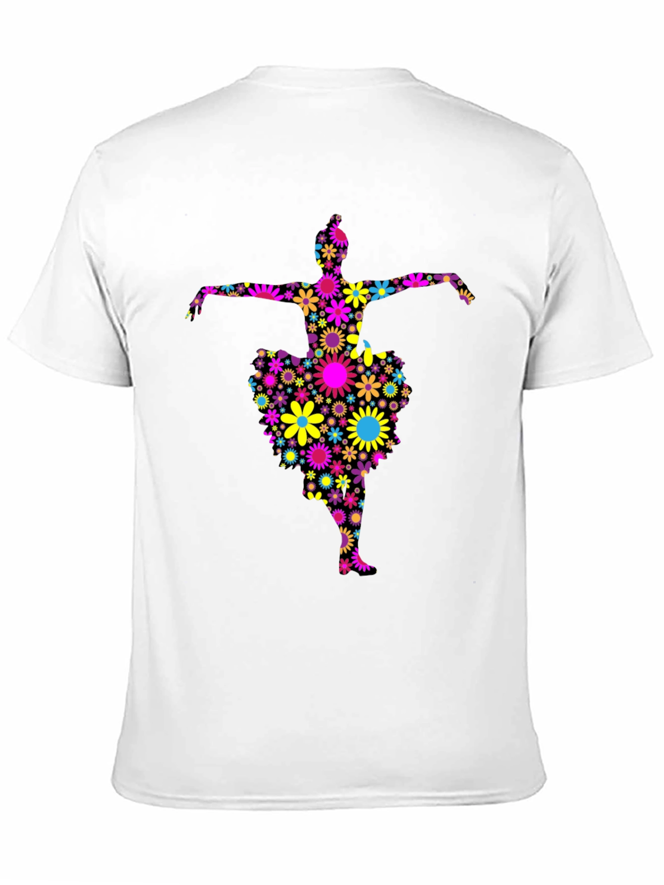 Floral Dancer Black T-Shirt