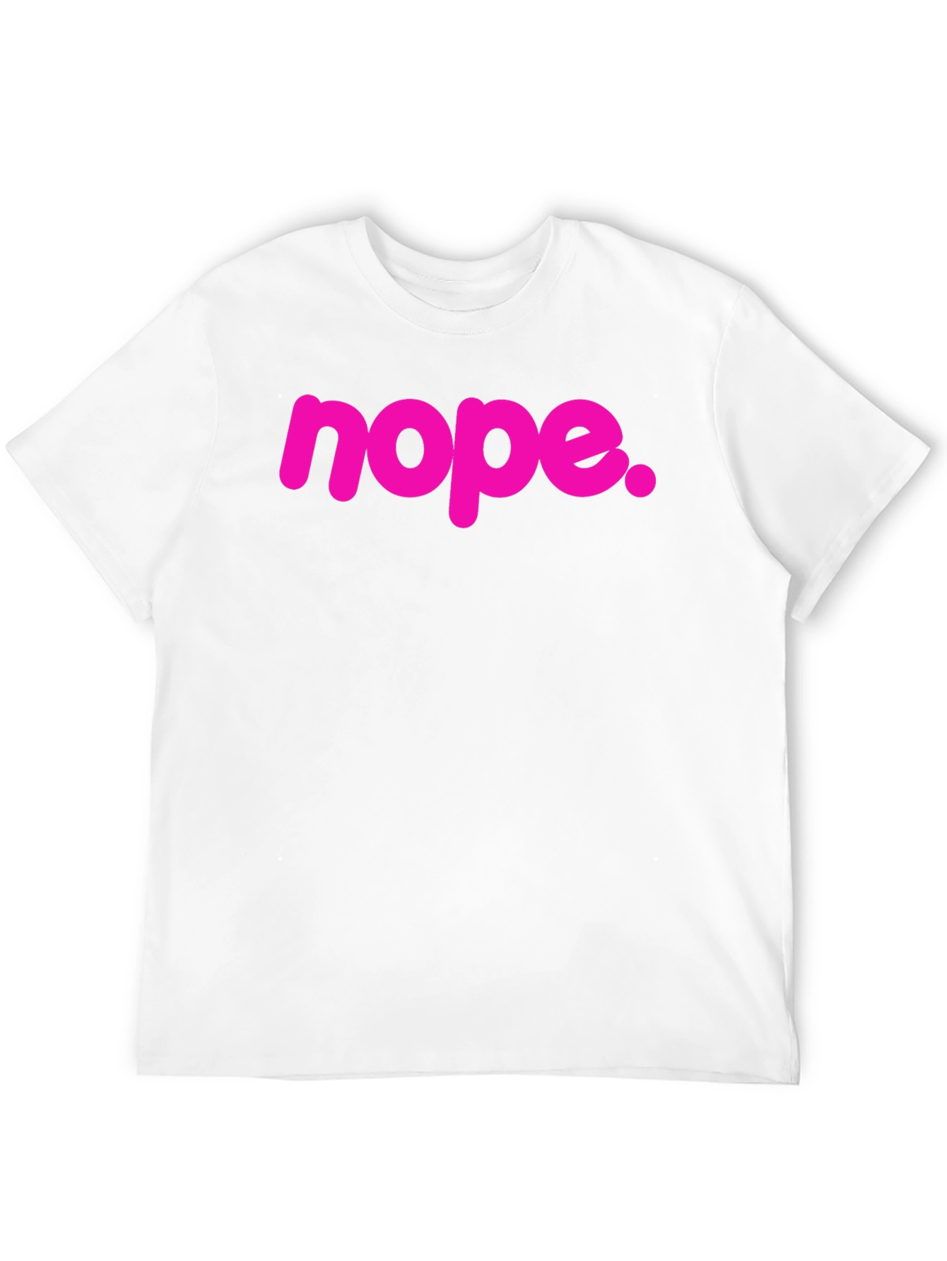 Nope Graphic Tee - Casual Black T-Shirt