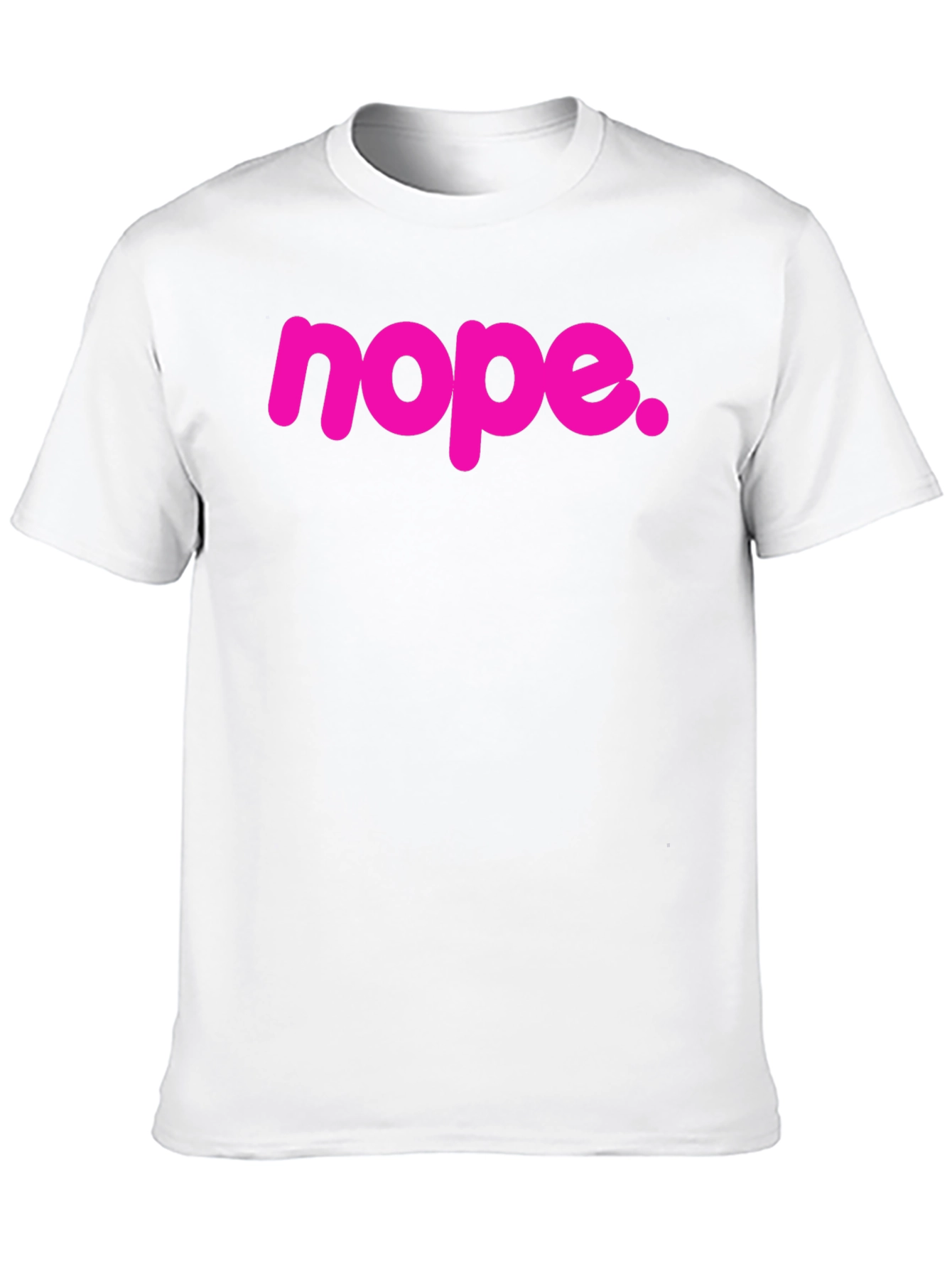Nope Graphic Tee - Casual Black T-Shirt