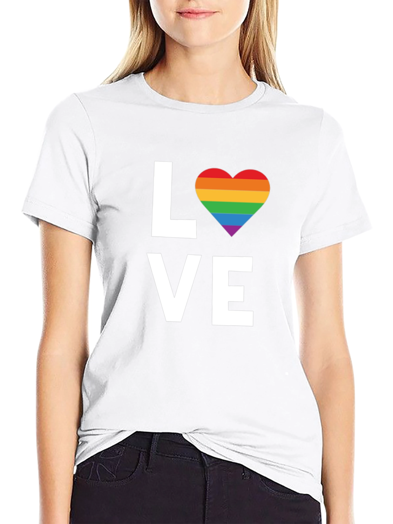 Love Rainbow Heart T-Shirt - Pride LGBTQ Tee