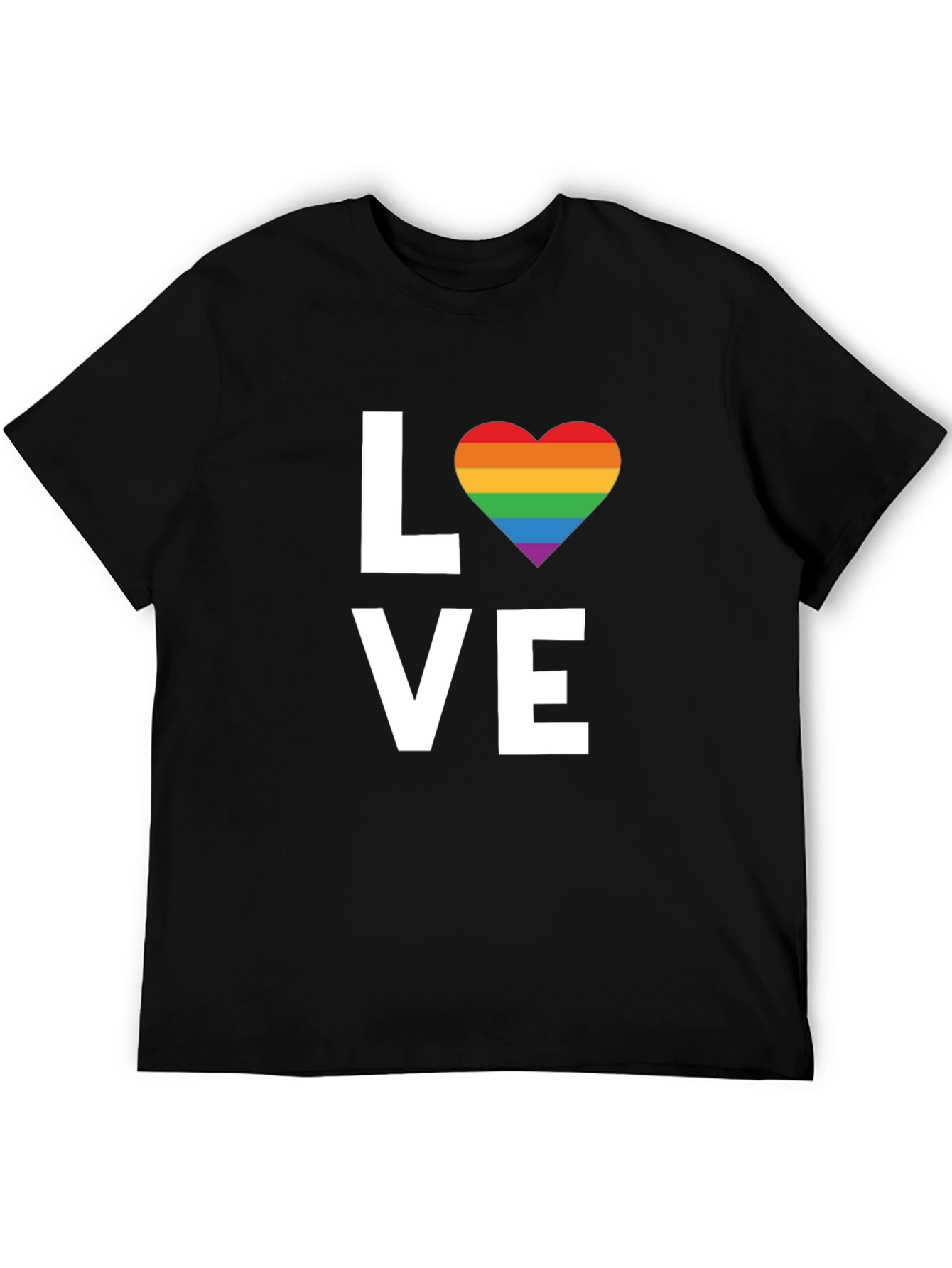 Love Rainbow Heart T-Shirt - Pride LGBTQ Tee