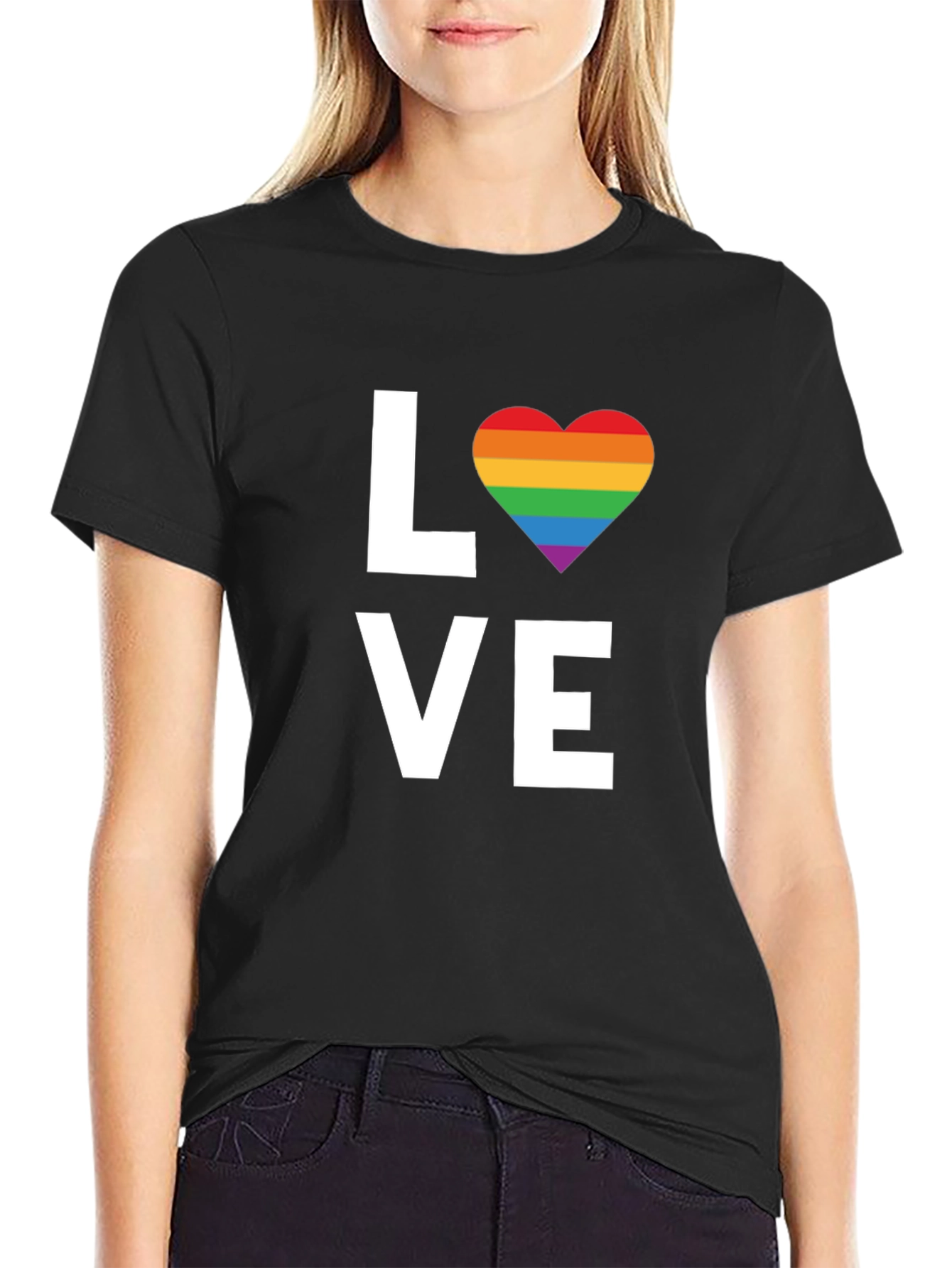 Love Rainbow Heart T-Shirt - Pride LGBTQ Tee