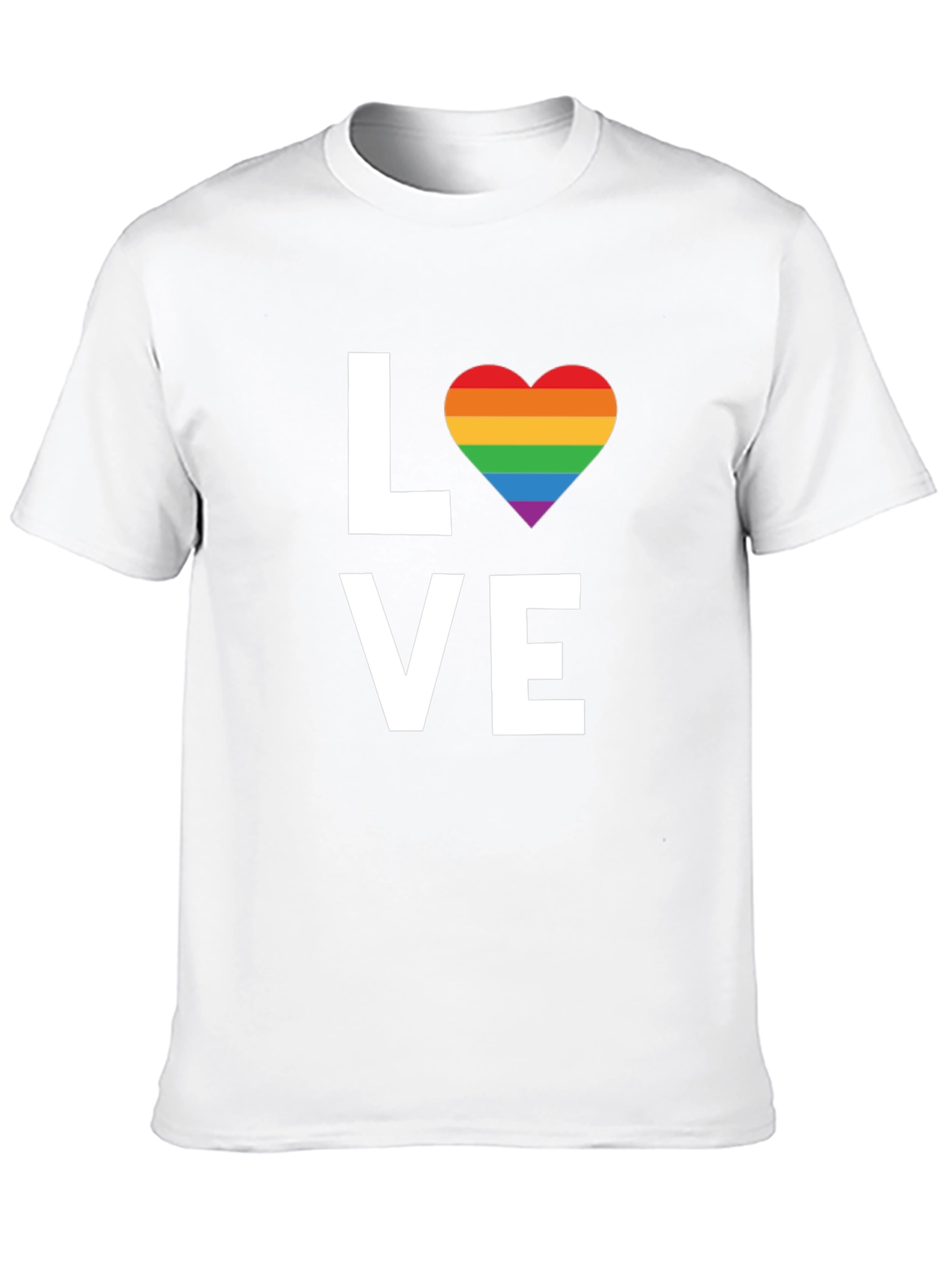 Love Rainbow Heart T-Shirt - Pride LGBTQ Tee