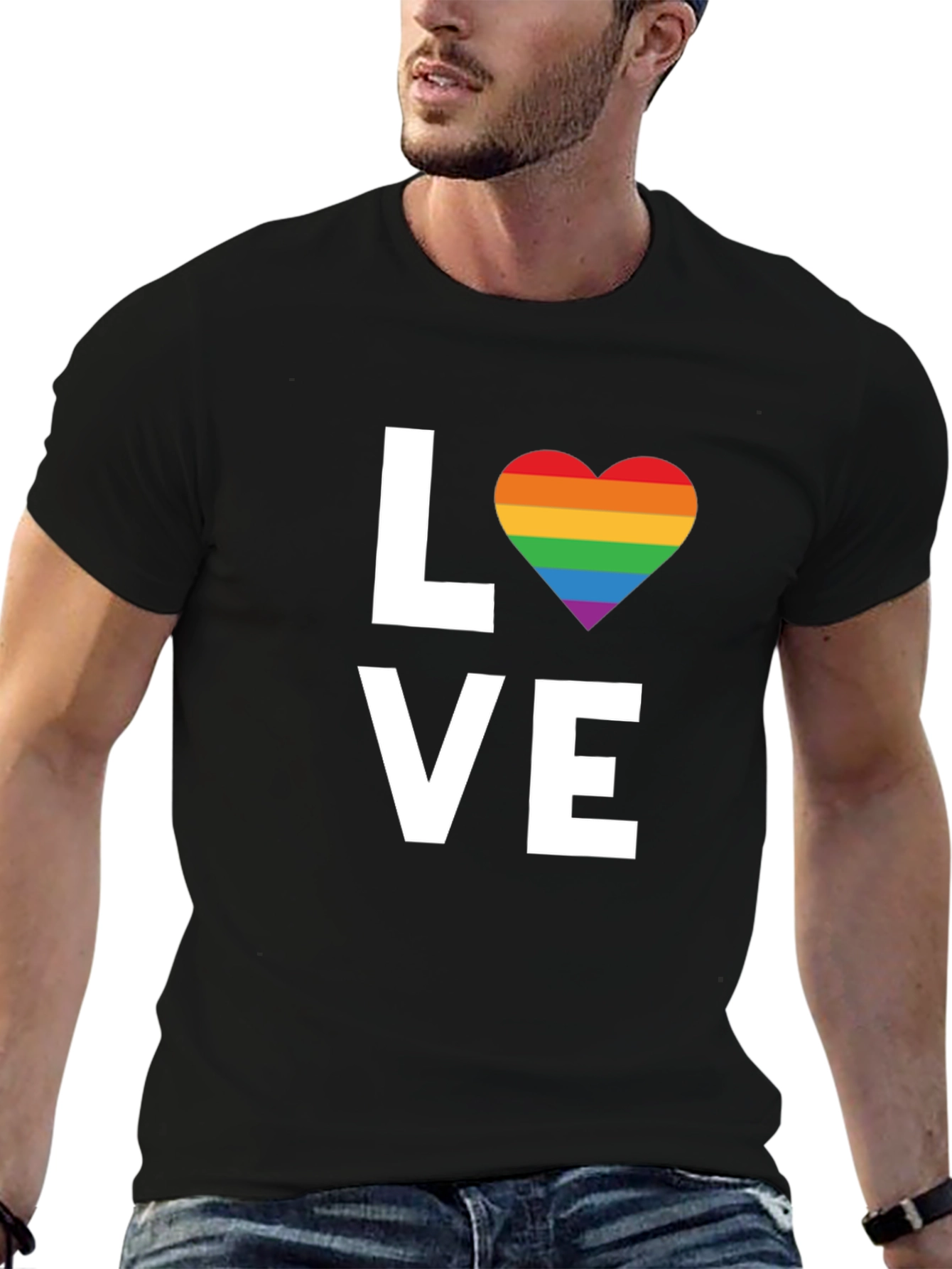 Love Rainbow Heart T-Shirt - Pride LGBTQ Tee