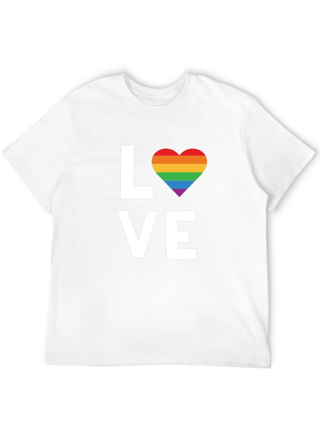 Love Rainbow Heart T-Shirt - Pride LGBTQ Tee