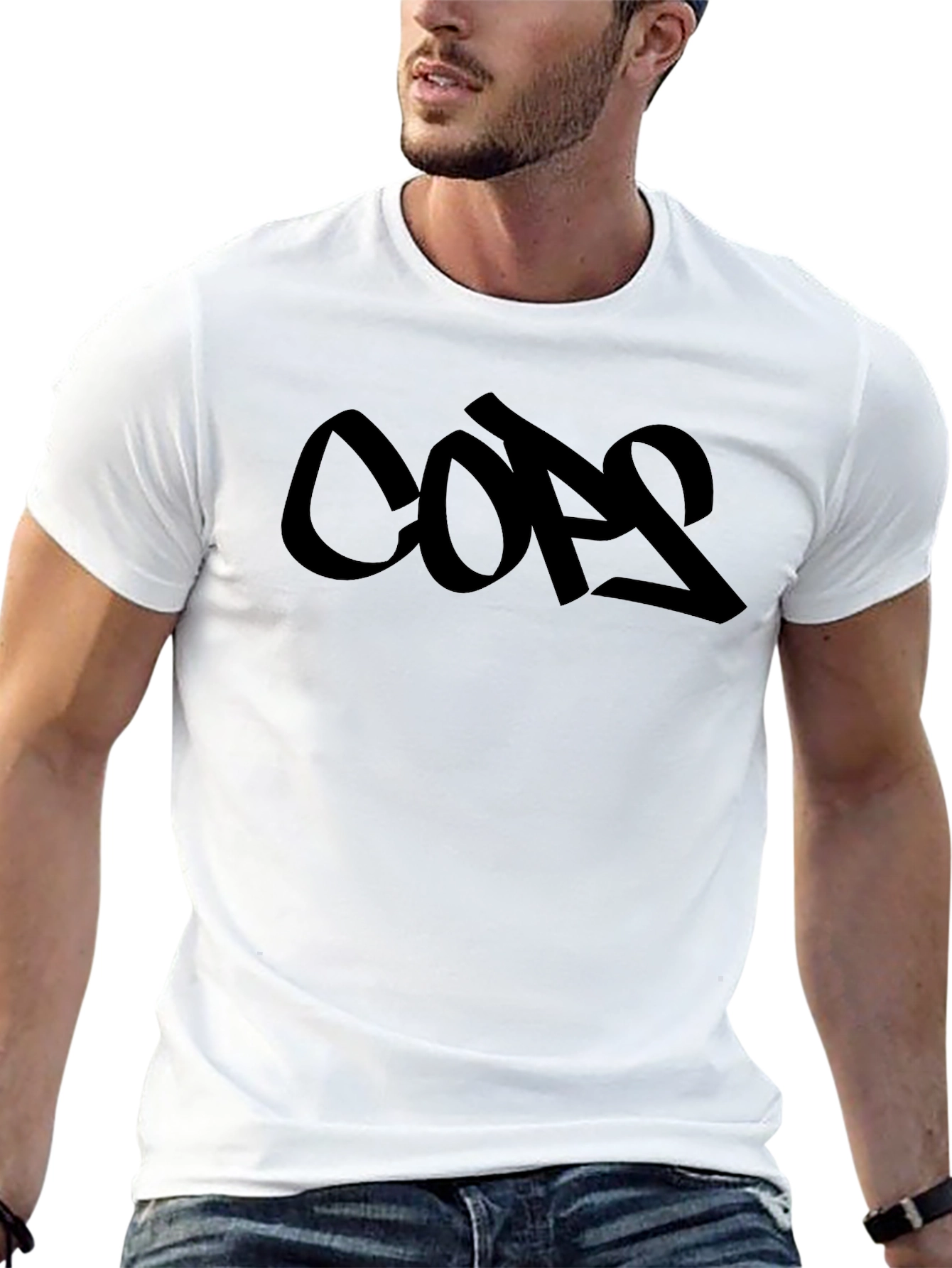 Bold Graphic Black Tee