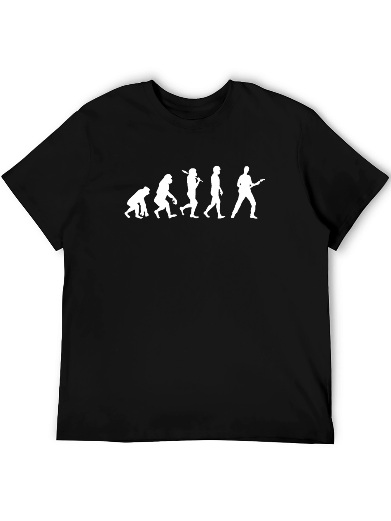 Evolution of a Guitarist Black Cotton T-Shirt
