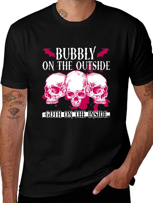 Bubbly on the Outside Goth on the Inside T-Shirt