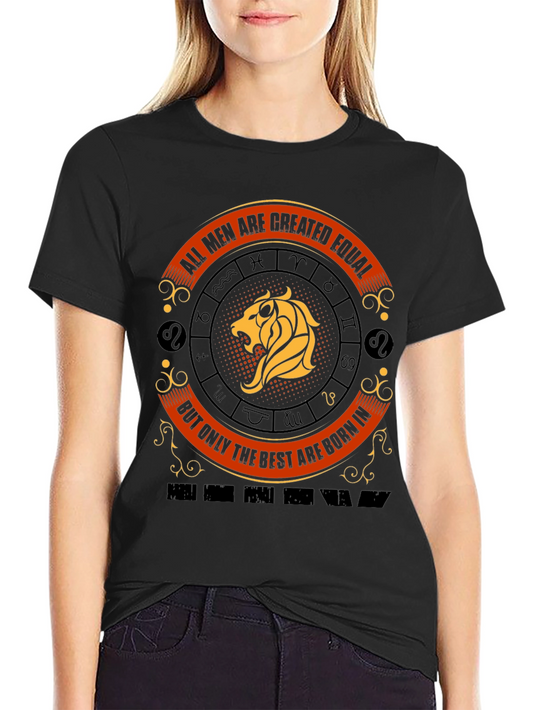 Mens Zodiac Leo T-Shirt - Best Men Born In July August