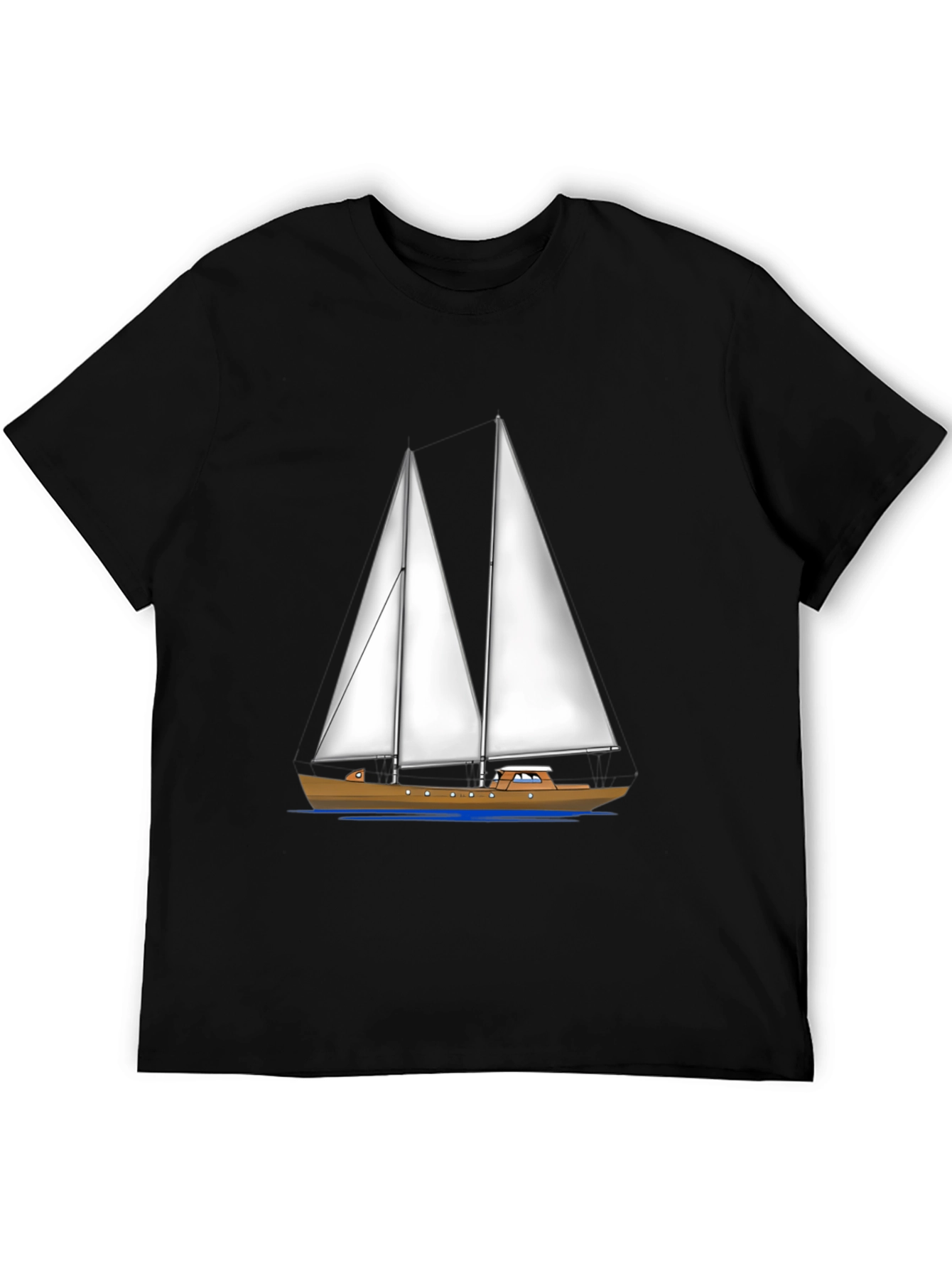 Sailing Boat Graphic Tee - Nautical Style Shirt