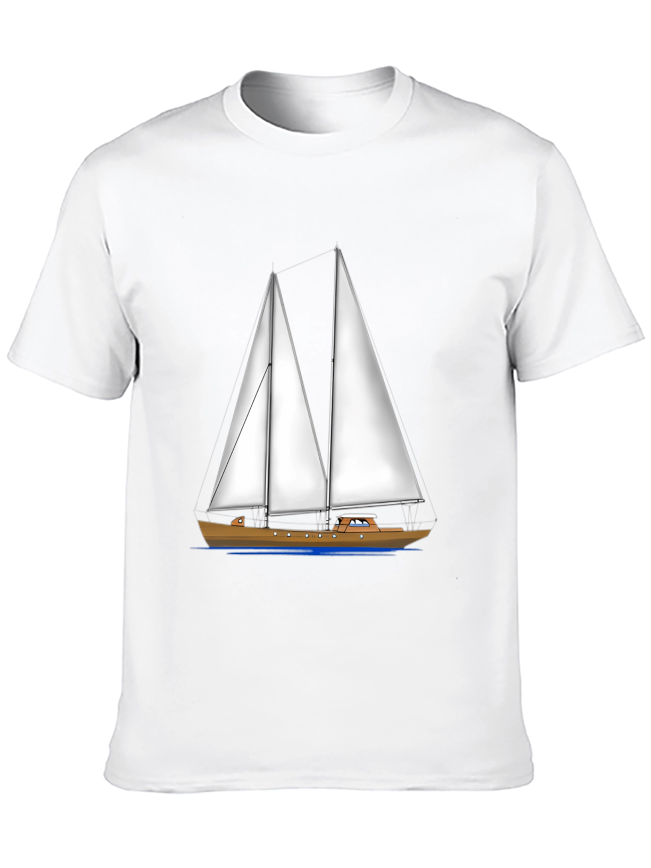Sailing Boat Graphic Tee - Nautical Style Shirt