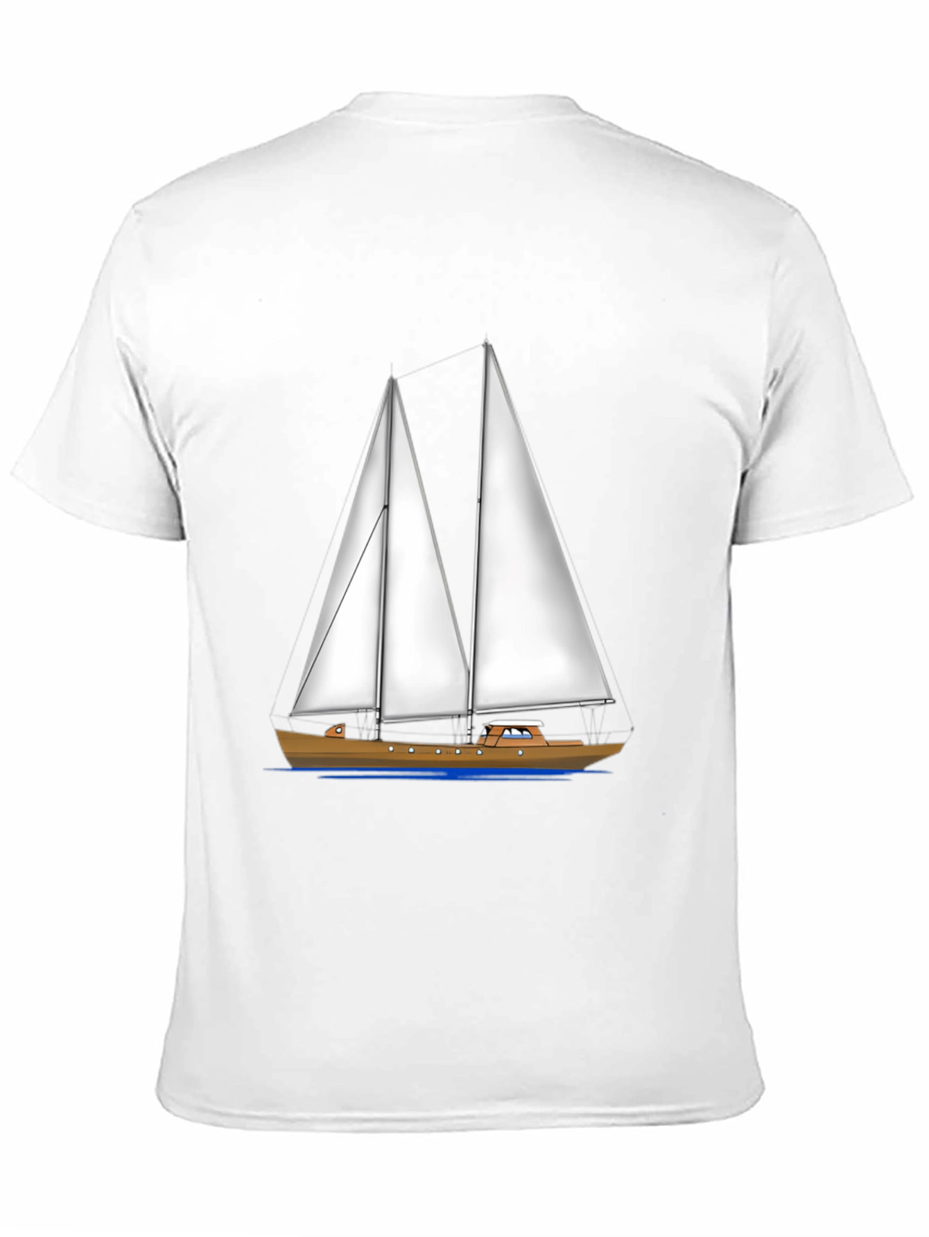 Sailing Boat Graphic Tee - Nautical Style Shirt
