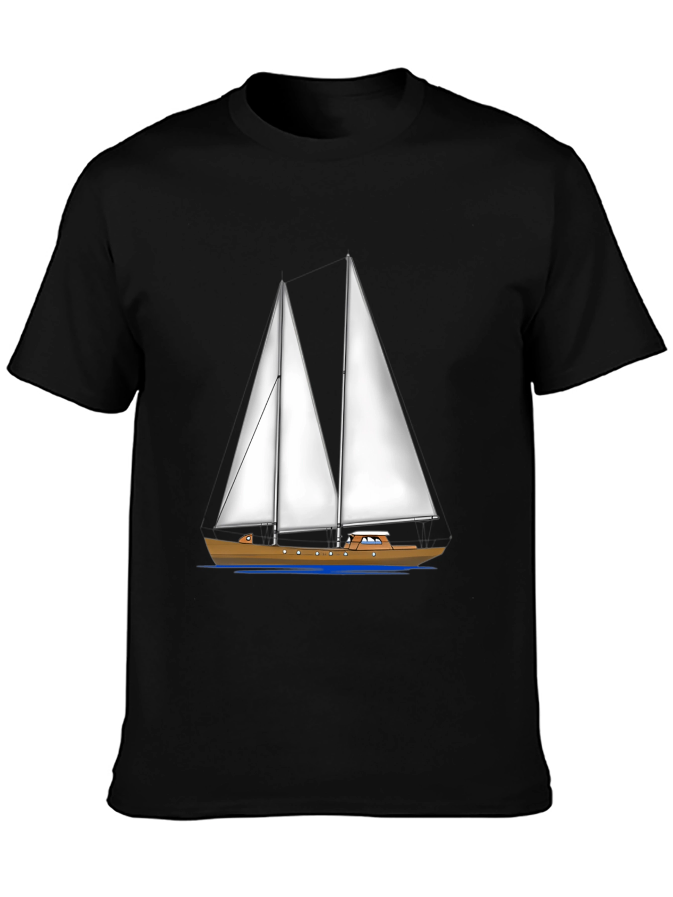 Sailing Boat Graphic Tee - Nautical Style Shirt
