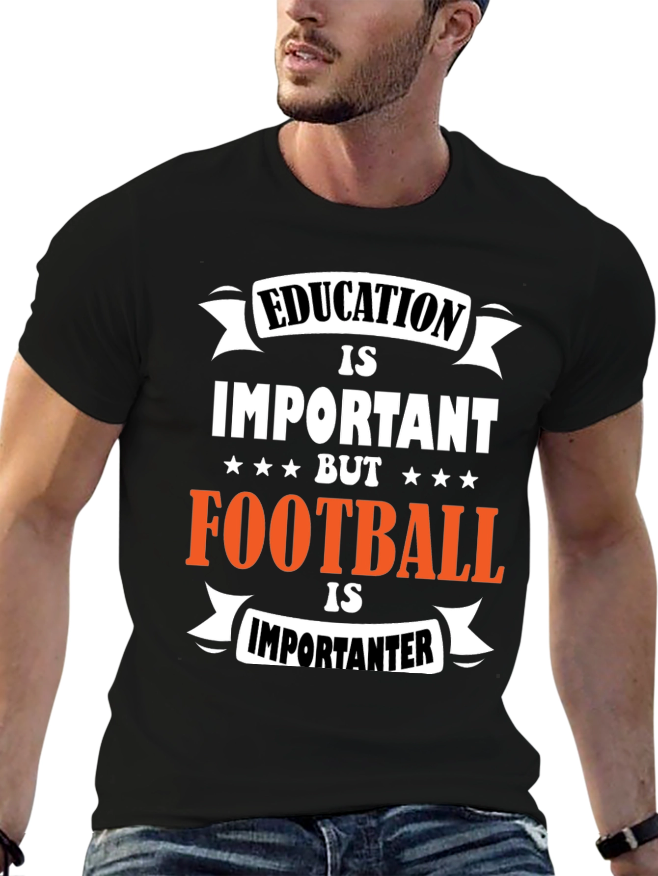 Funny Football Is Importanter Graphic T-Shirt