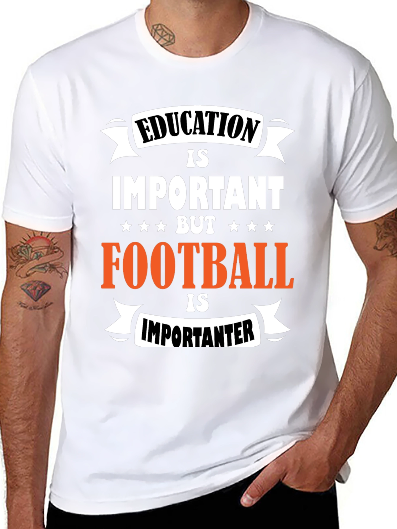 Funny Football Is Importanter Graphic T-Shirt