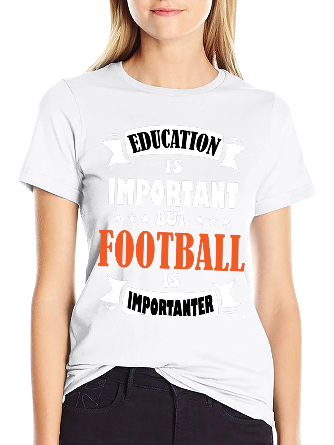 Funny Football Is Importanter Graphic T-Shirt