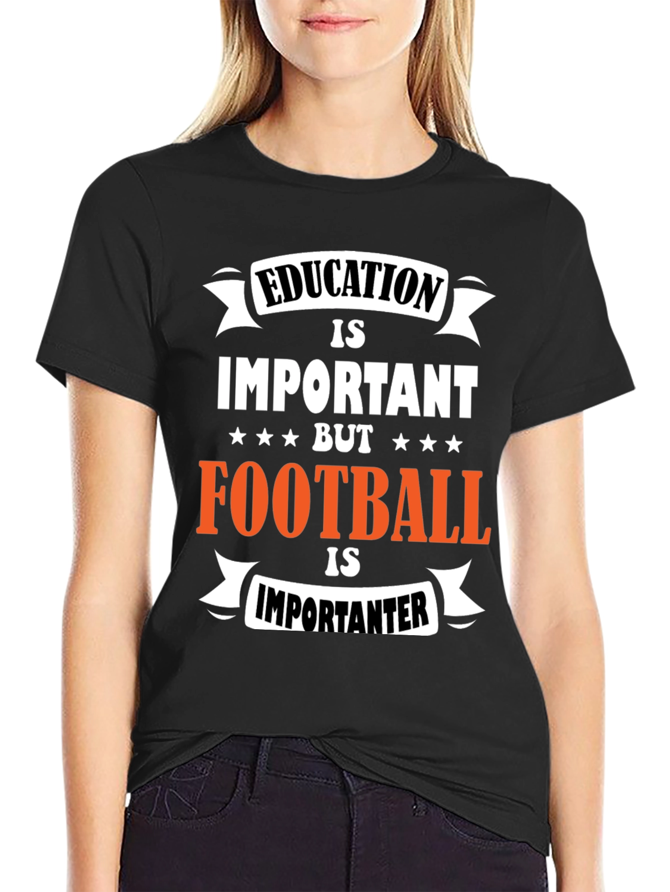 Funny Football Is Importanter Graphic T-Shirt