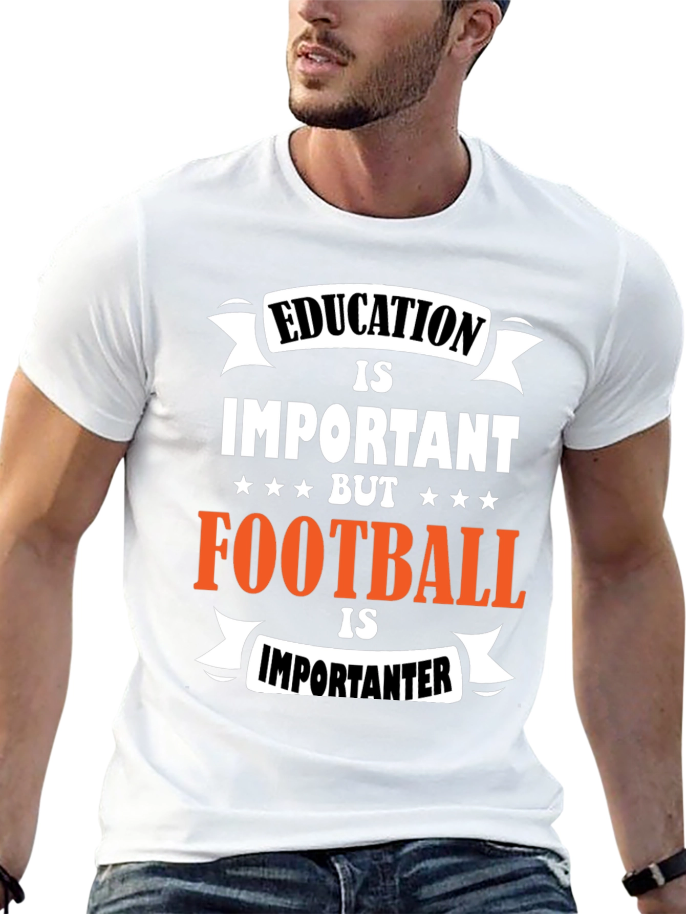 Funny Football Is Importanter Graphic T-Shirt