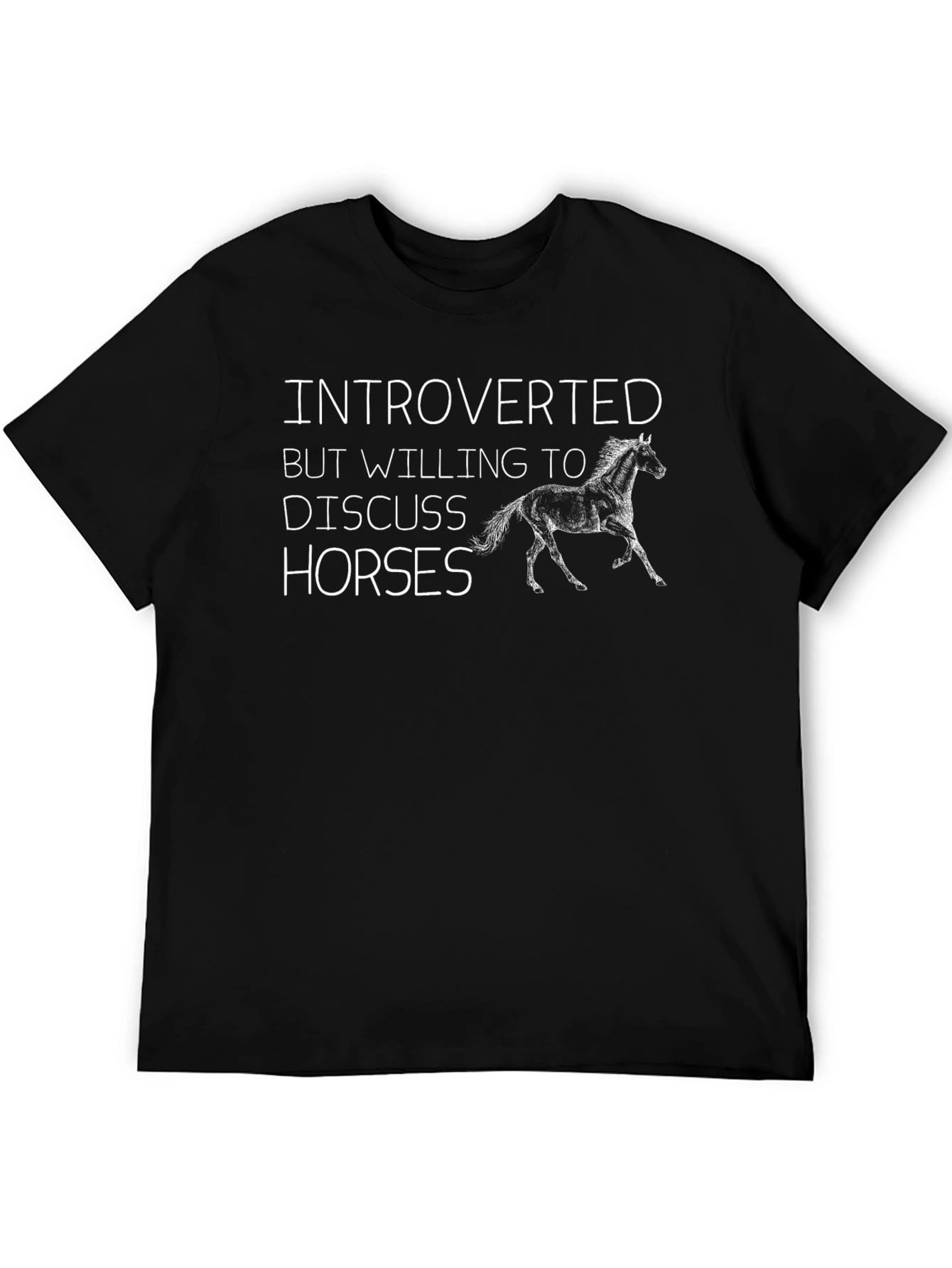 Introverted Horses Graphic T-Shirt - Unisex