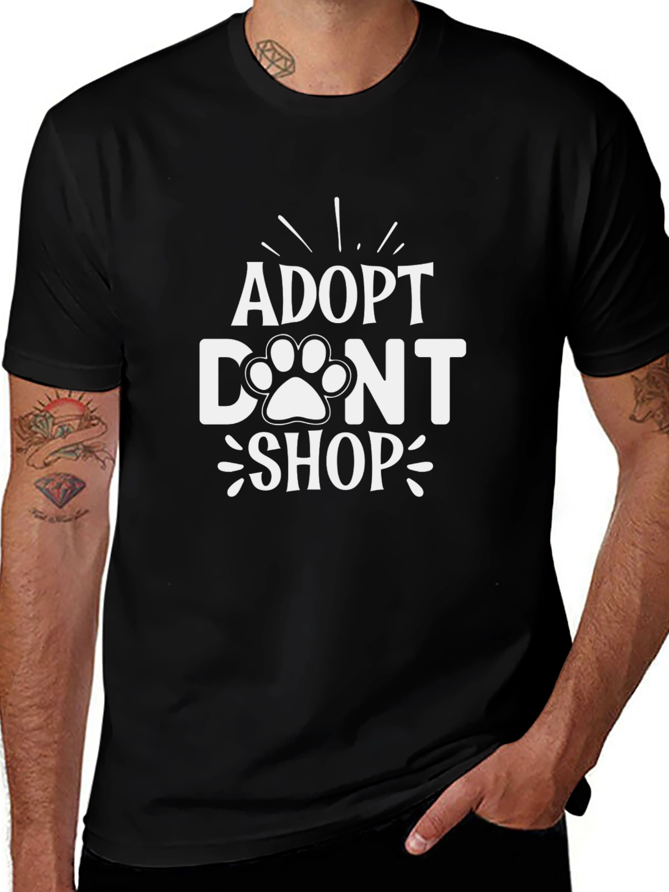 Adopt Dont Shop Graphic Tee