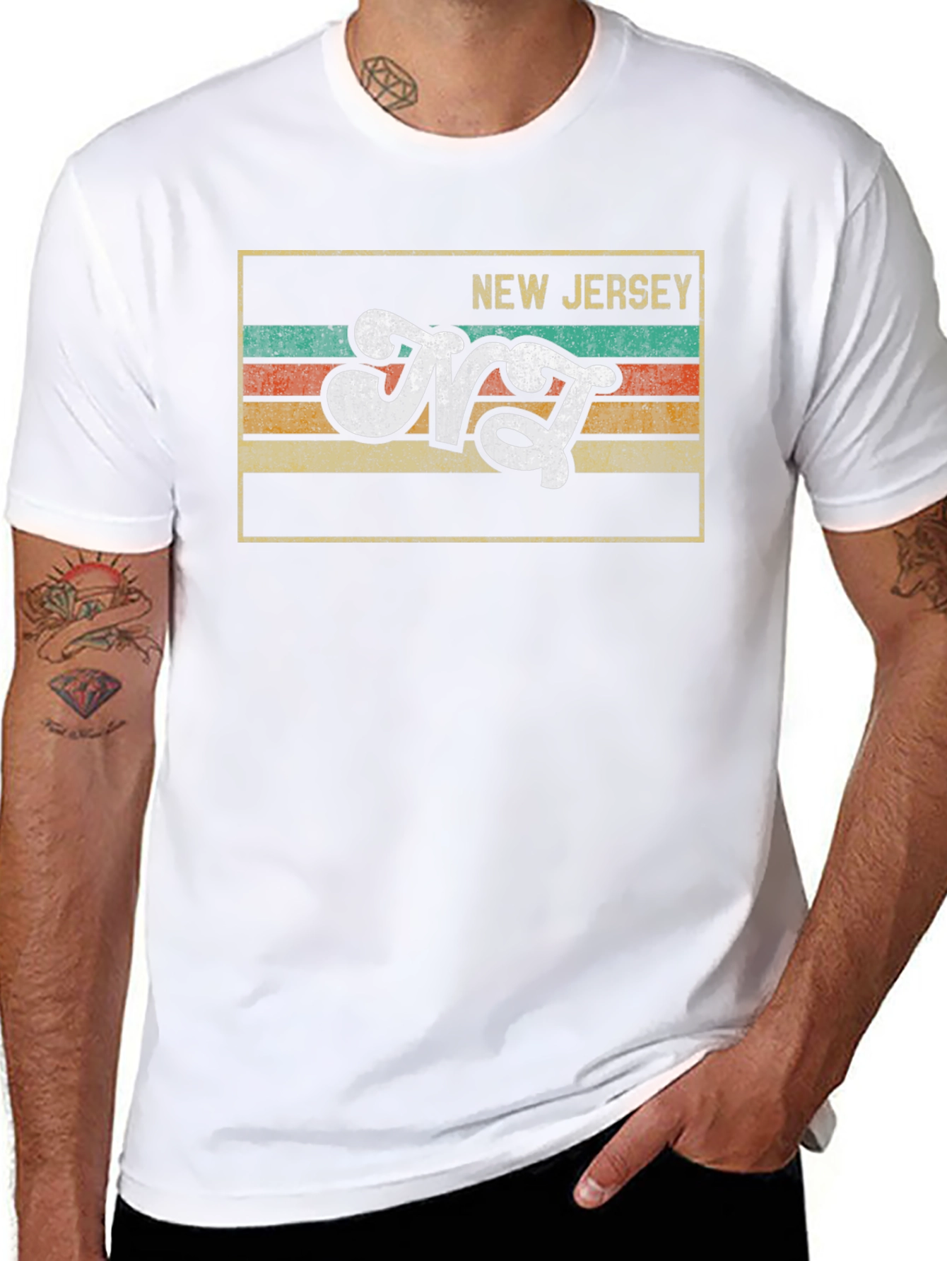 Retro New Jersey Graphic T-Shirt