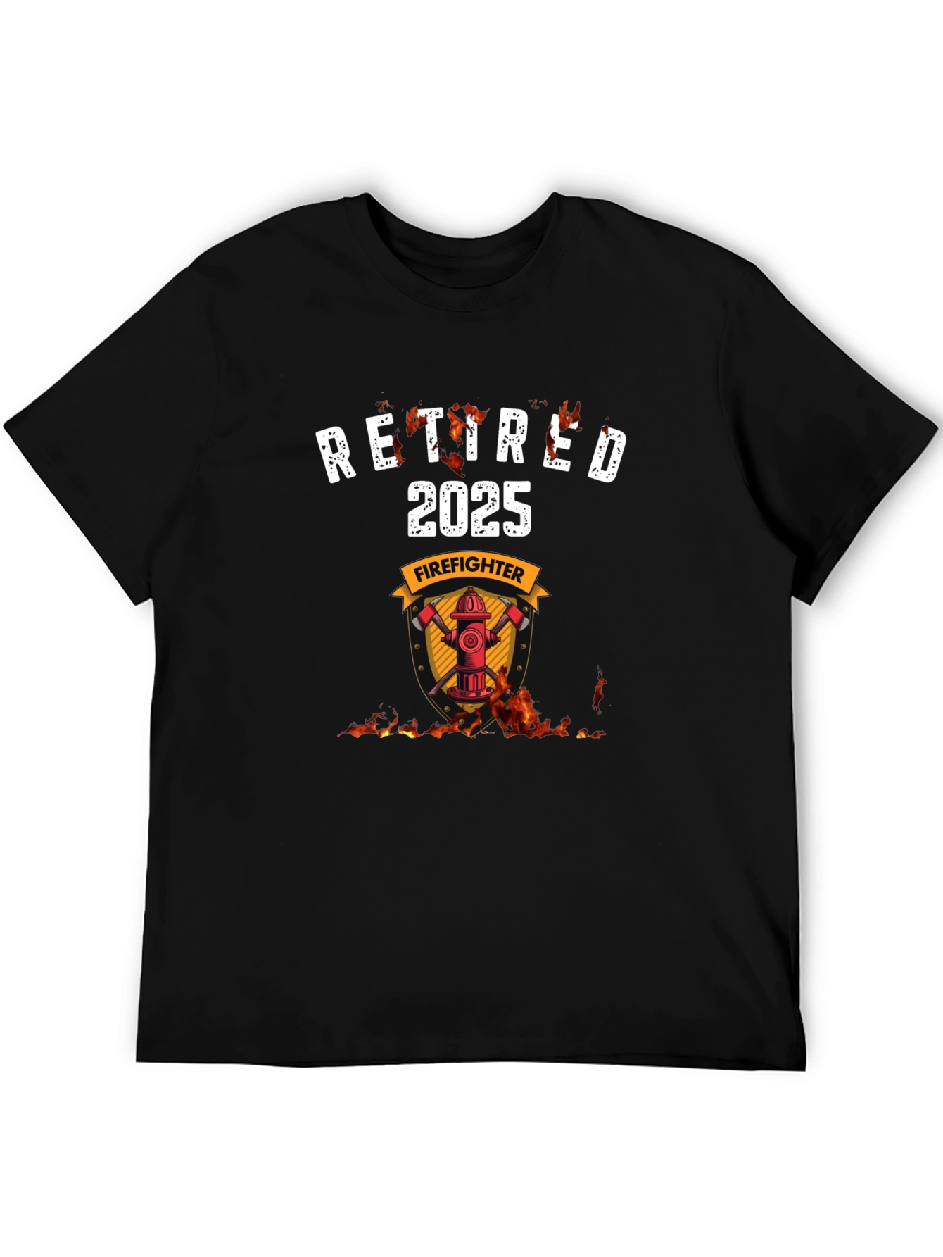 Retired Firefighter 2025 Graphic T-Shirt