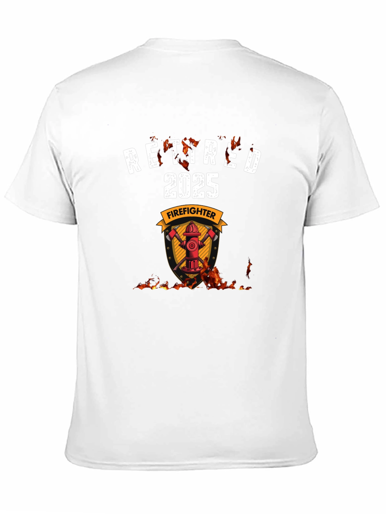 Retired Firefighter 2025 Graphic T-Shirt