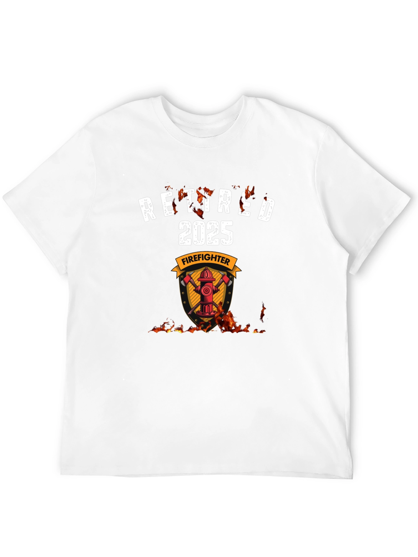 Retired Firefighter 2025 Graphic T-Shirt