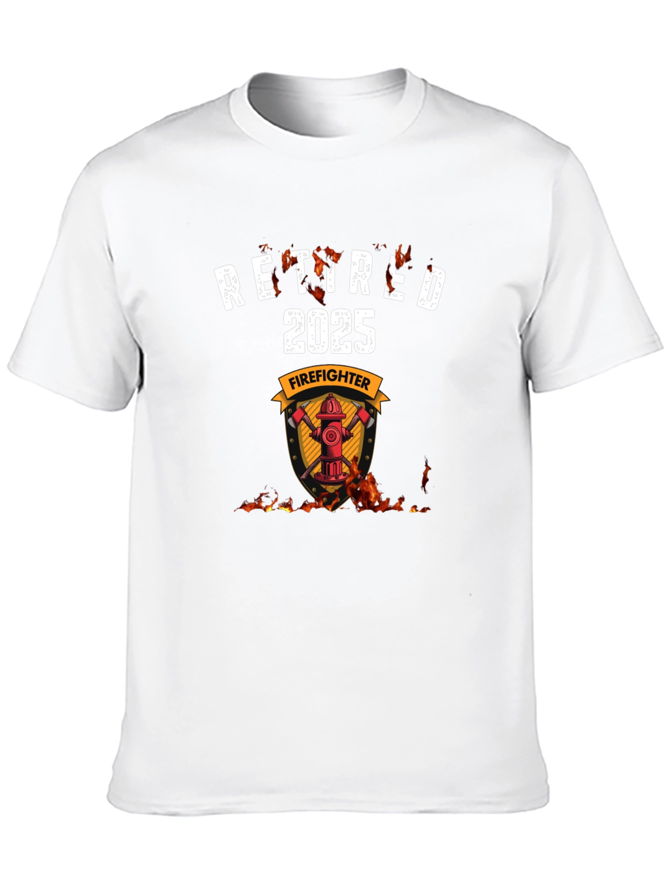 Retired Firefighter 2025 Graphic T-Shirt