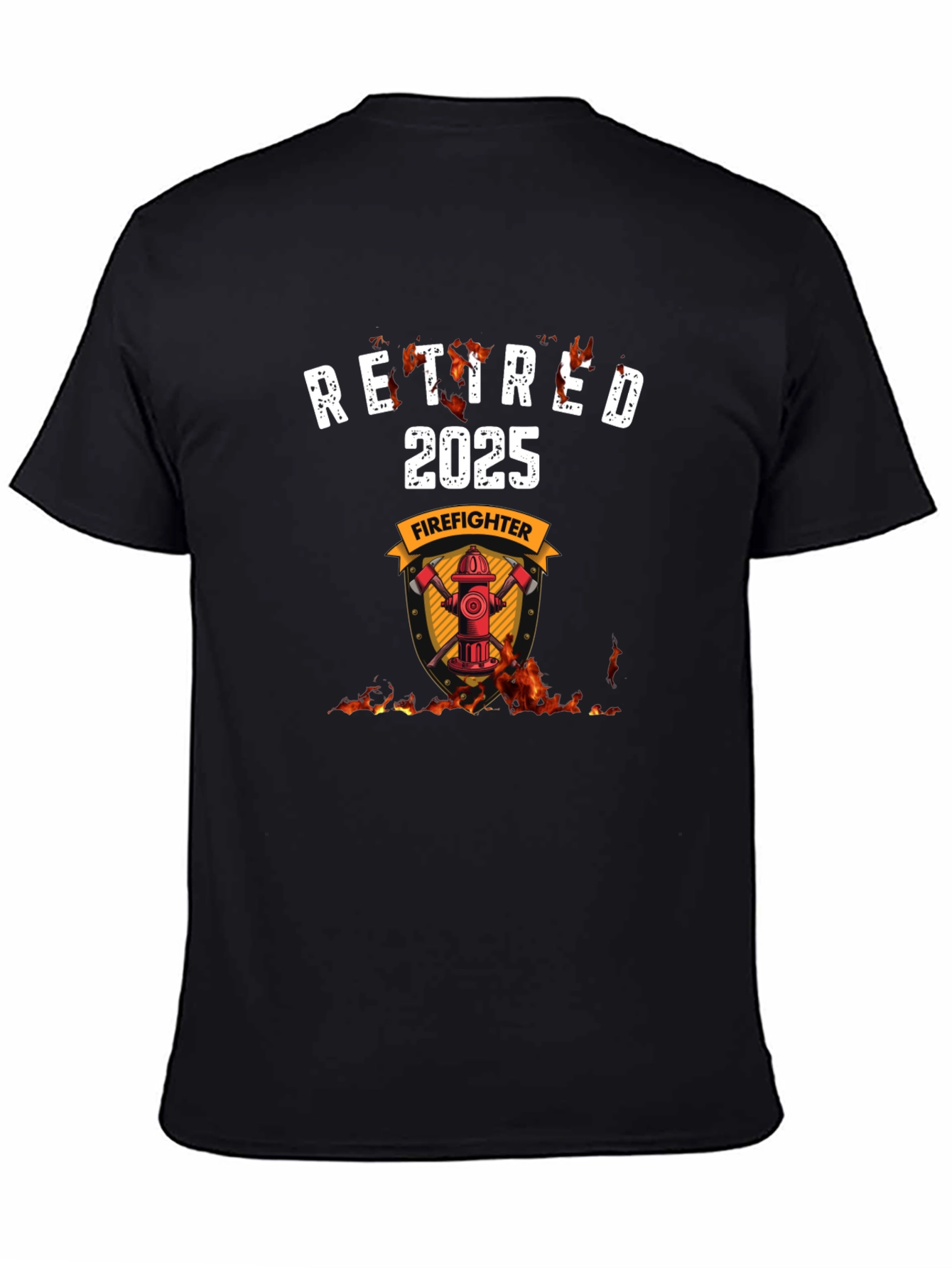 Retired Firefighter 2025 Graphic T-Shirt