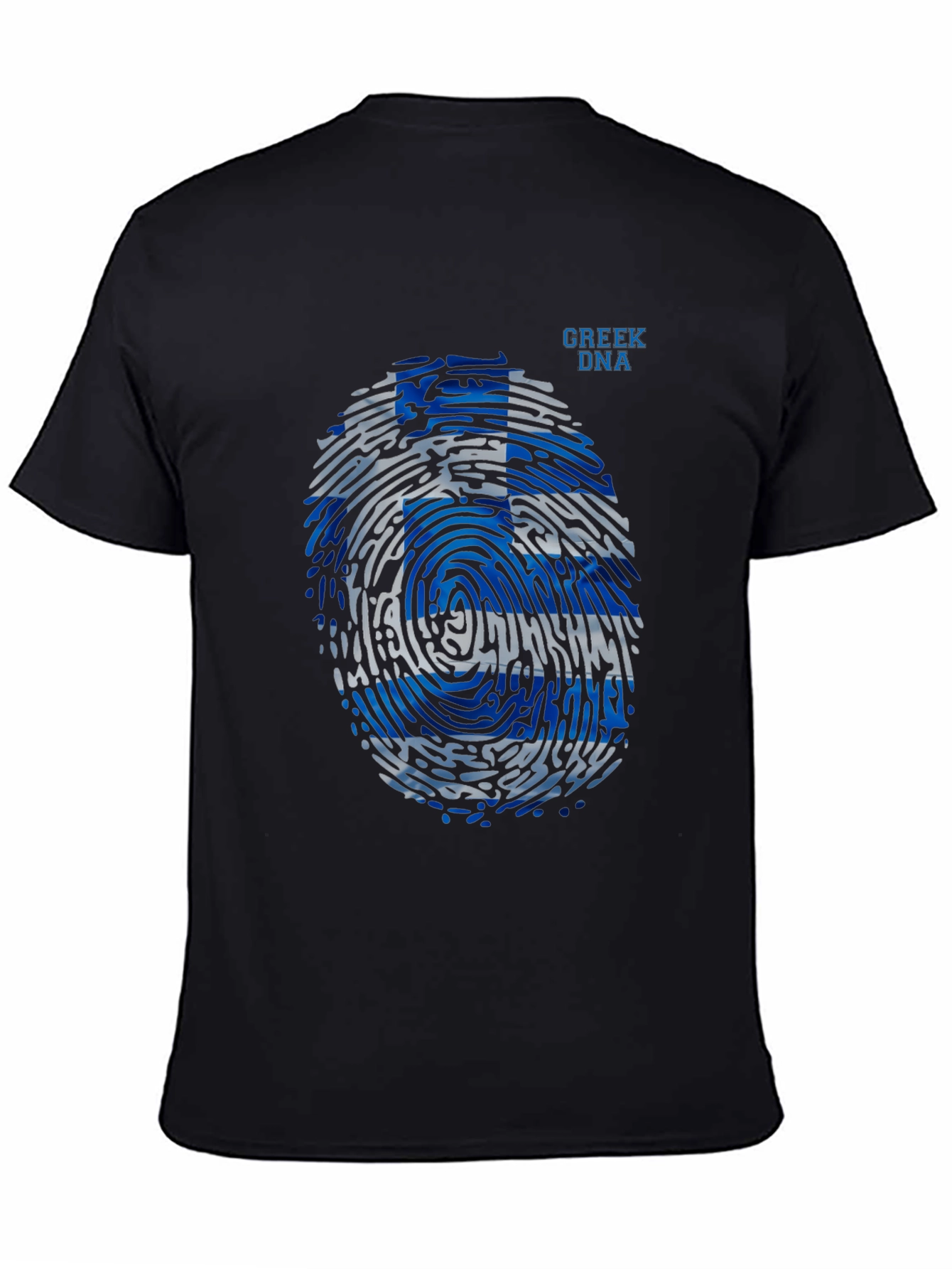 Greek DNA Fingerprint T-Shirt - Black