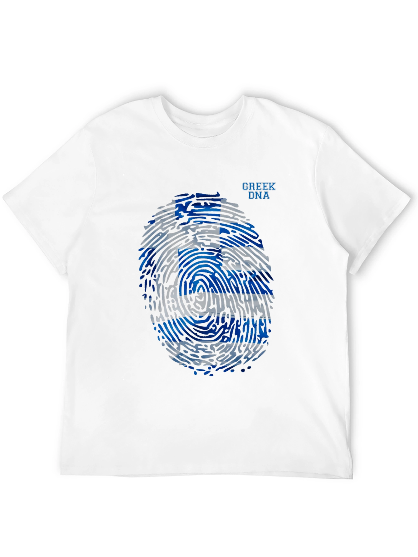 Greek DNA Fingerprint T-Shirt - Black