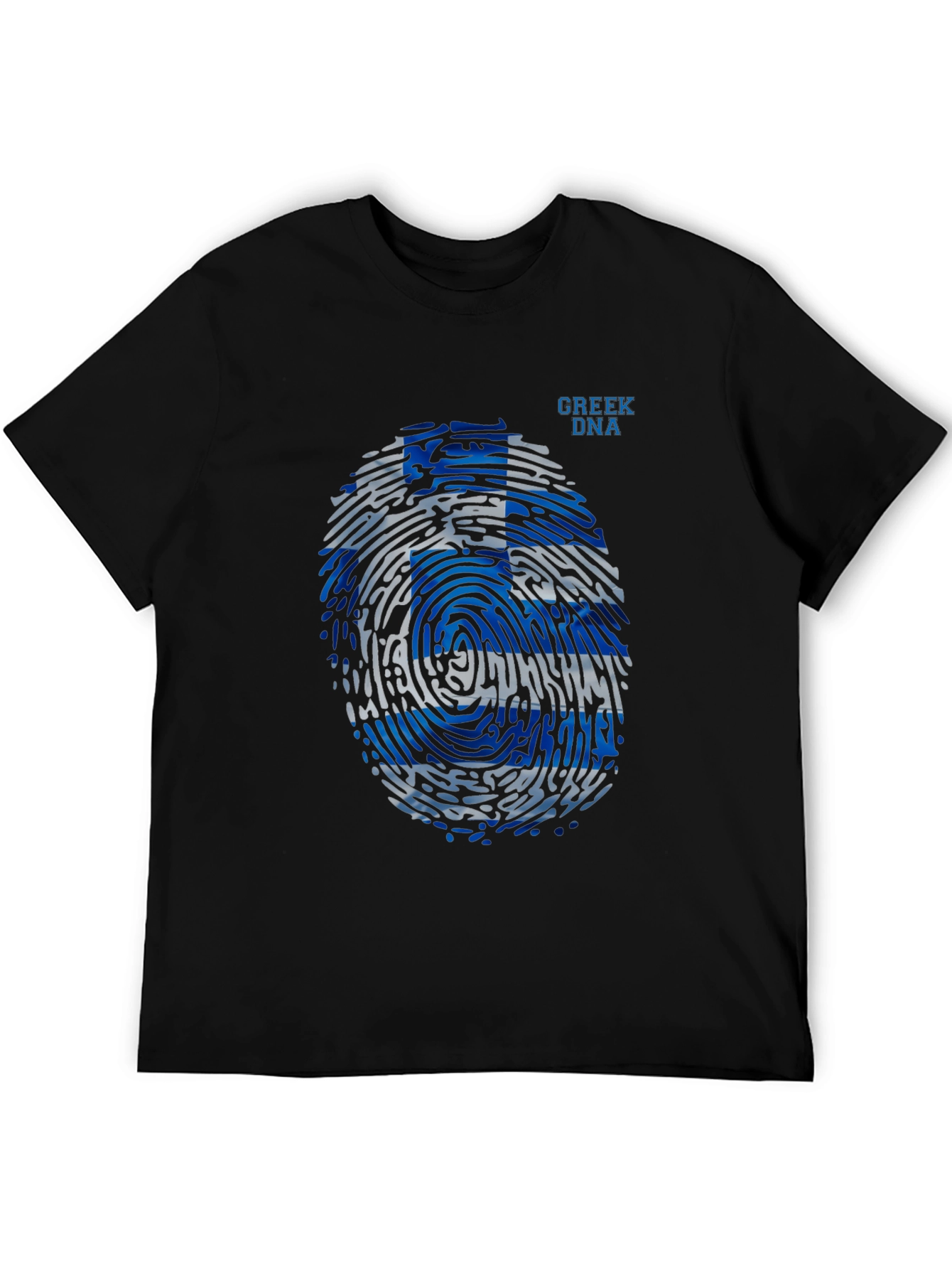 Greek DNA Fingerprint T-Shirt - Black