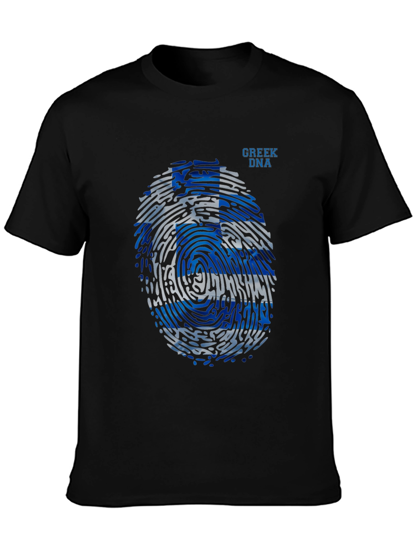 Greek DNA Fingerprint T-Shirt - Black