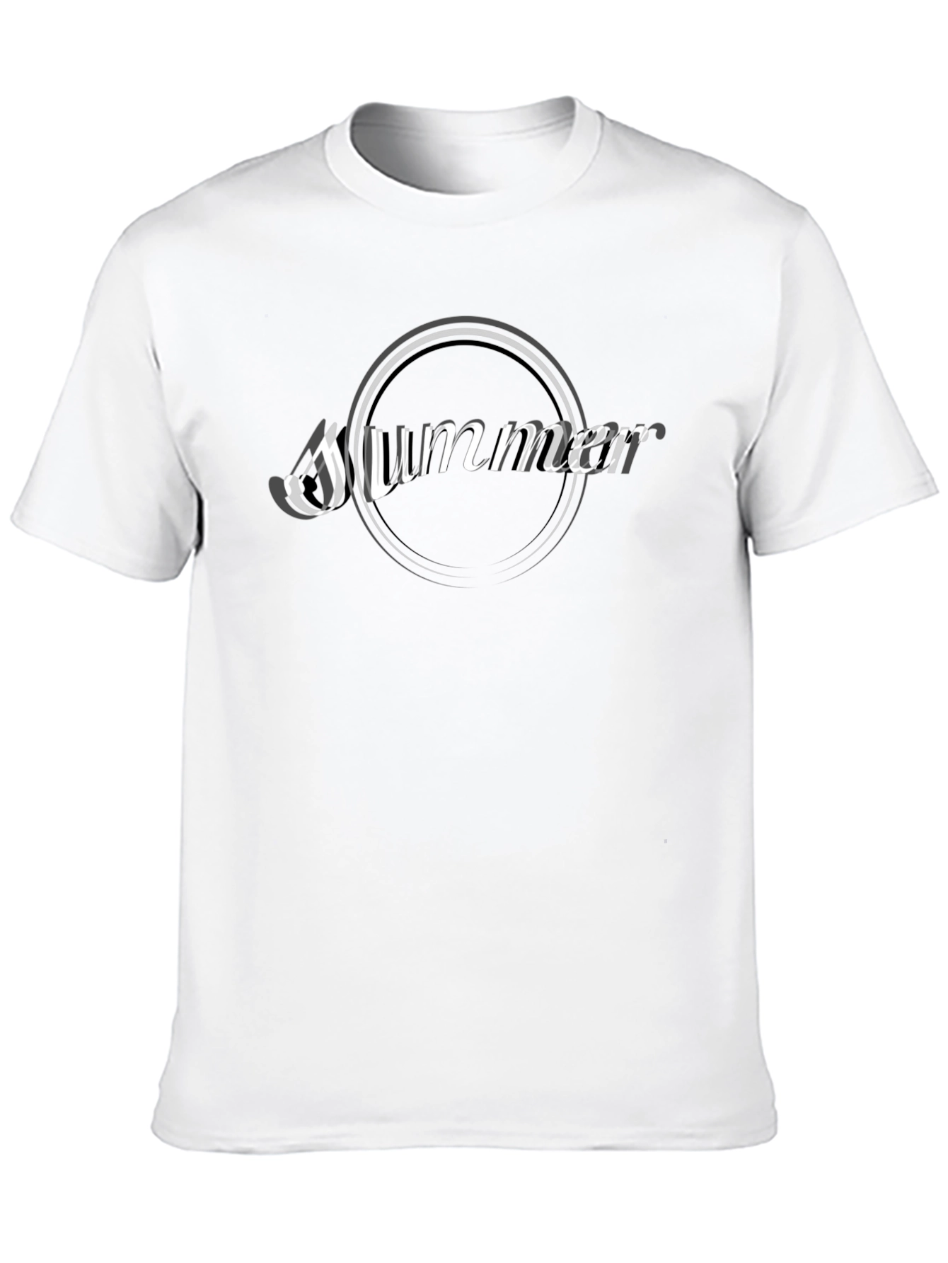 Summer Graphic Tee - Stylish Black T-Shirt