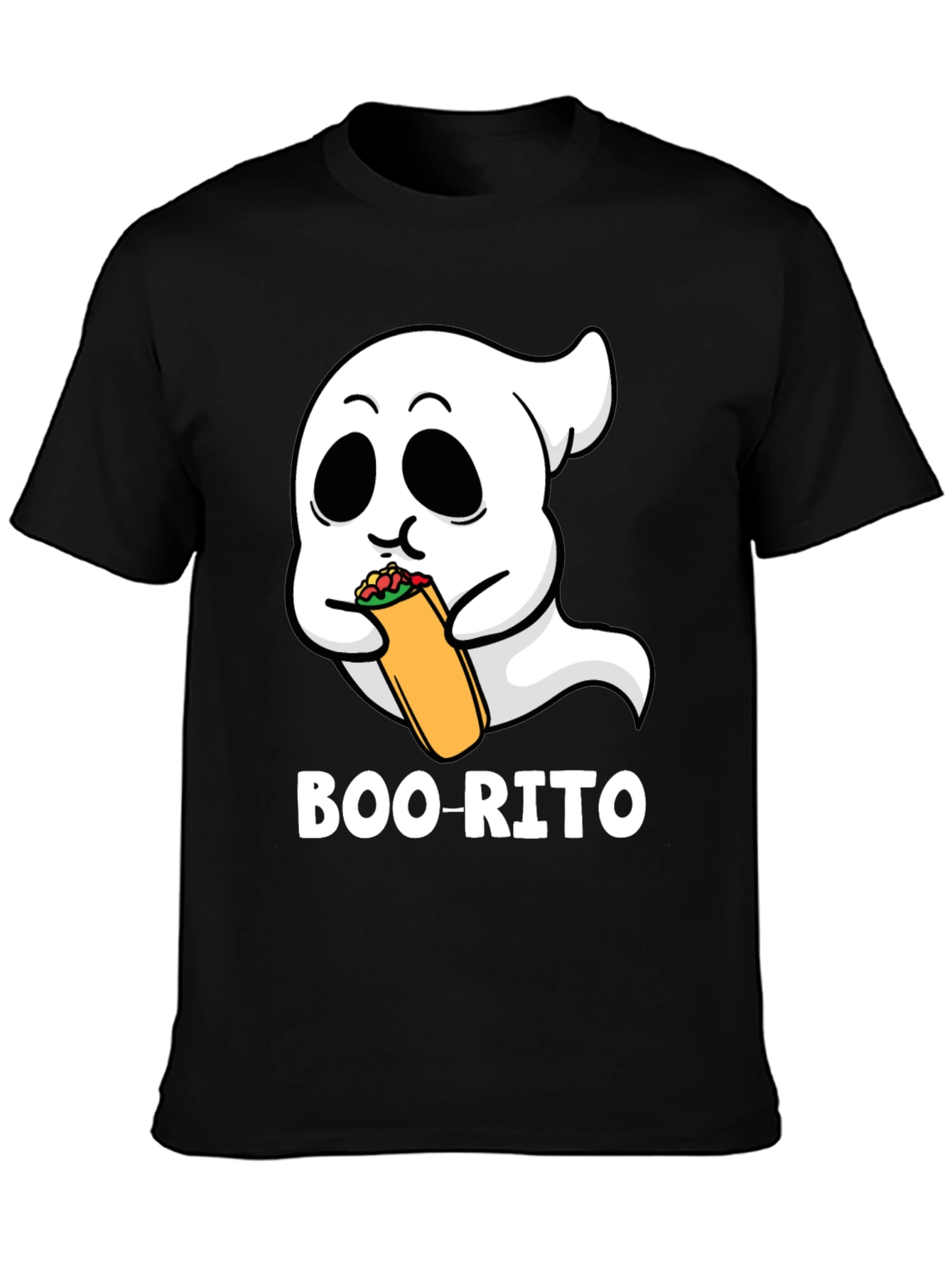 Boo-rito Ghost T-Shirt - Halloween Foodie Fun
