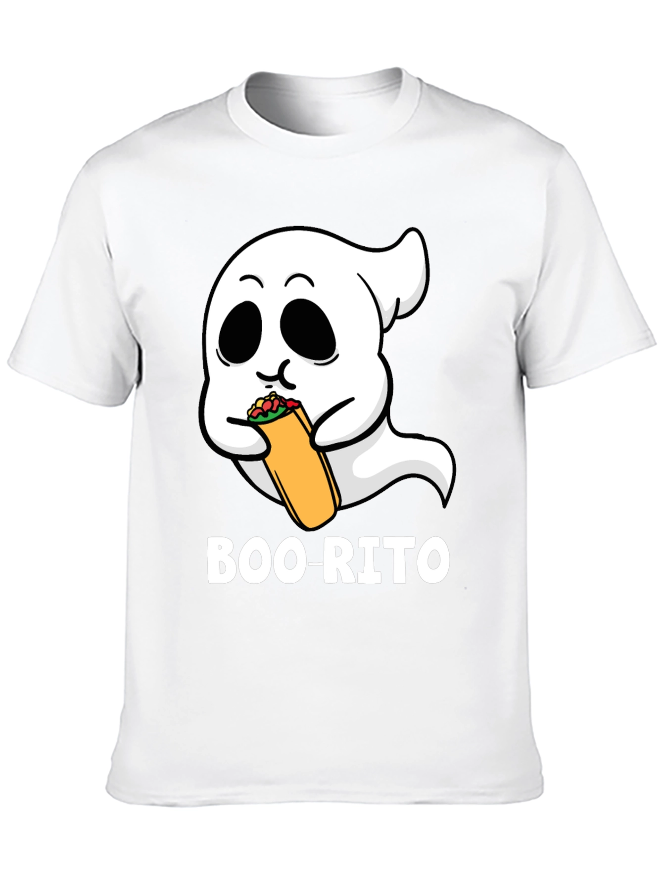Boo-rito Ghost T-Shirt - Halloween Foodie Fun