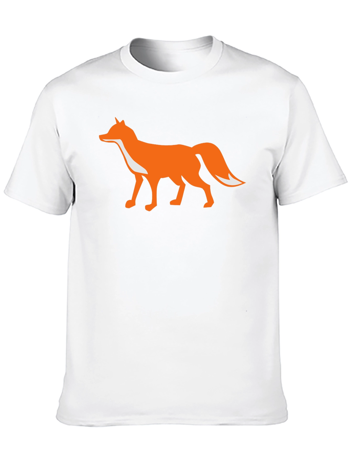 Fox Graphic T-Shirt - Black Cotton Blend