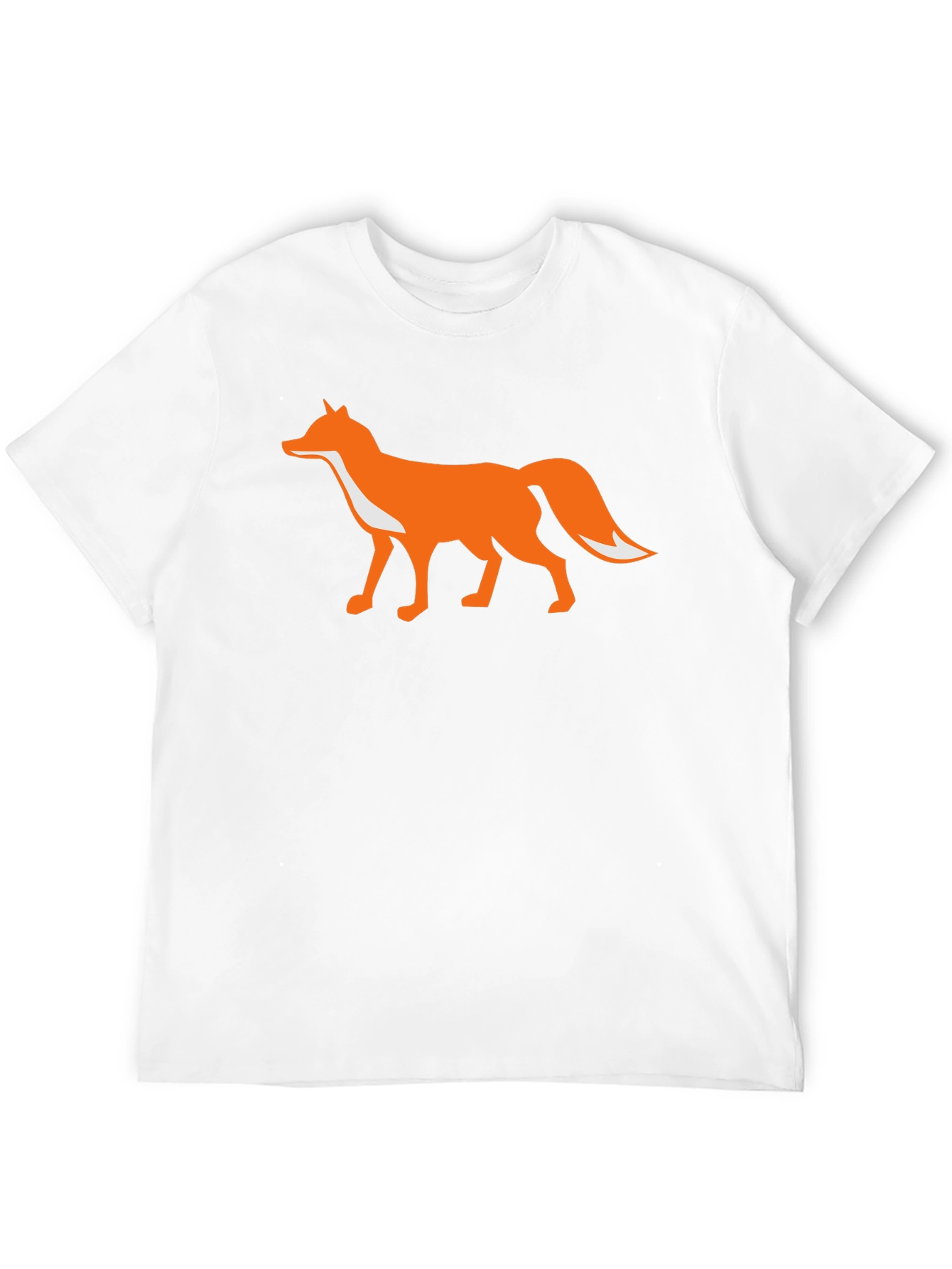 Fox Graphic T-Shirt - Black Cotton Blend