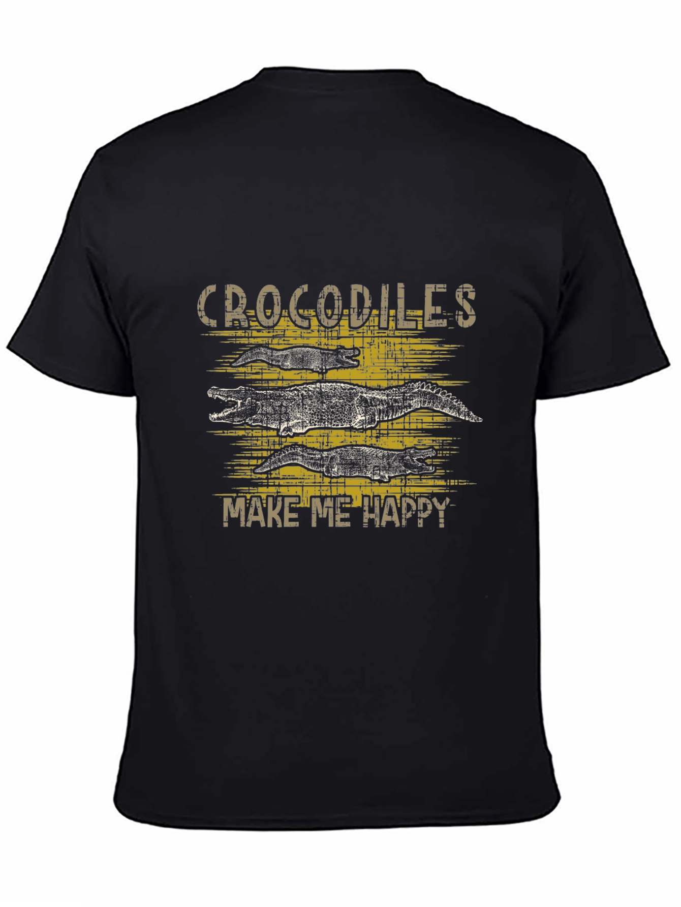 Crocodiles Make Me Happy Graphic T-Shirt