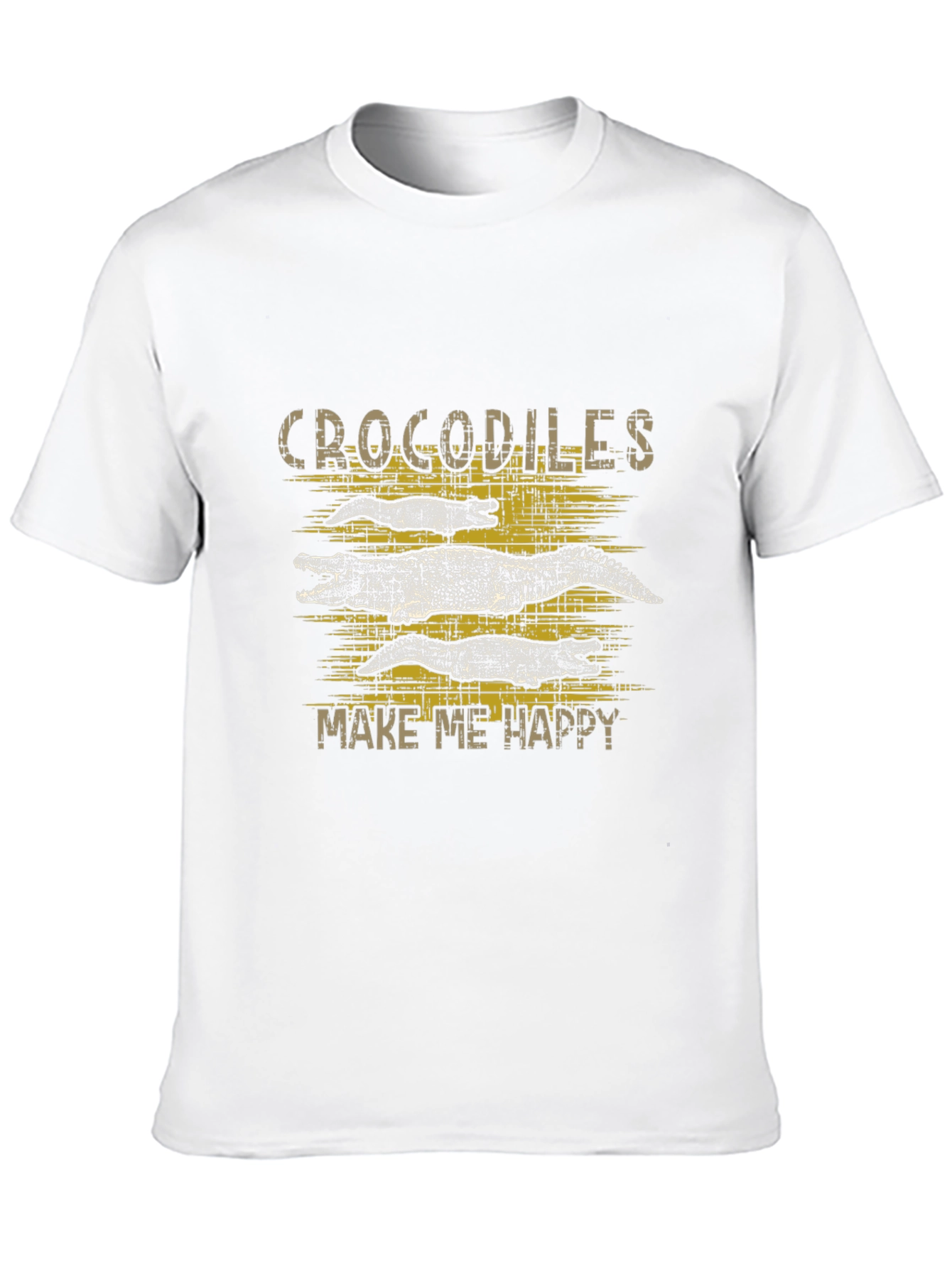 Crocodiles Make Me Happy Graphic T-Shirt