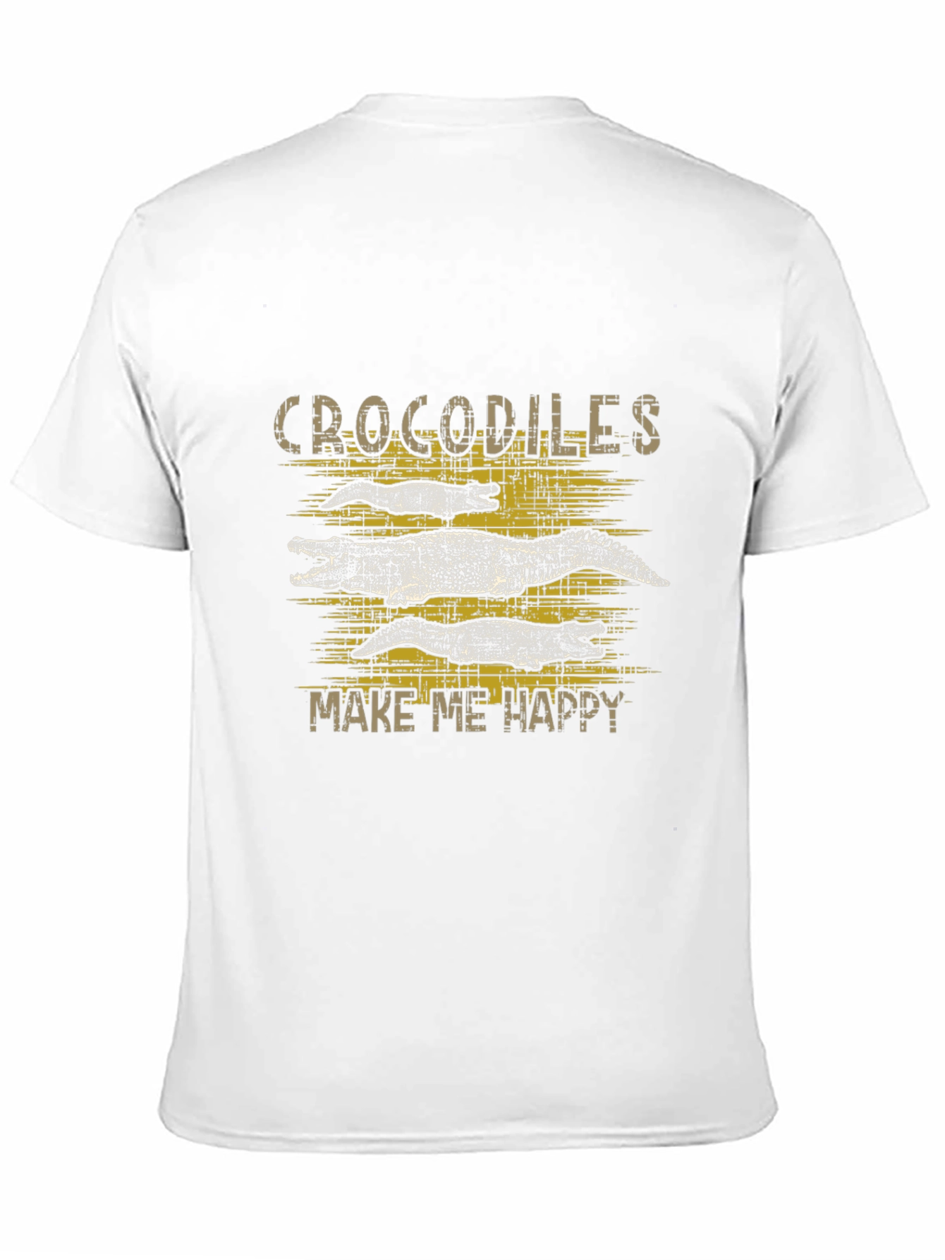 Crocodiles Make Me Happy Graphic T-Shirt