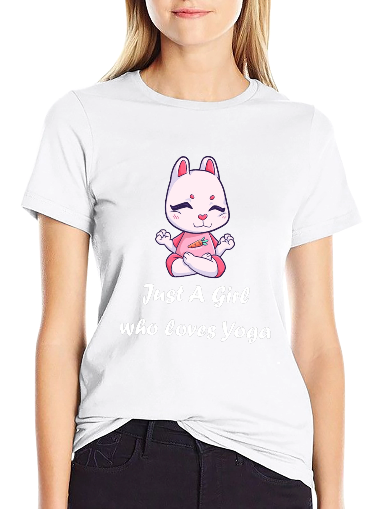 Yoga Girl Bunny T-Shirt - Cute Yogi Tee