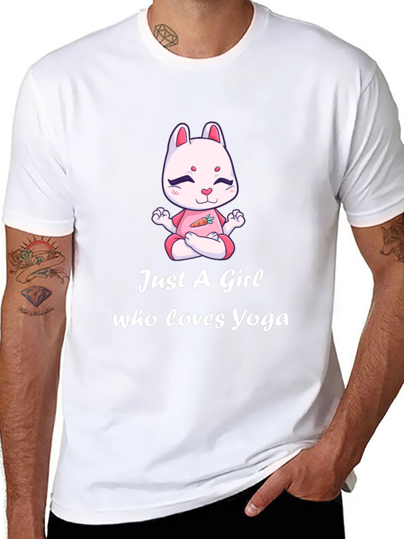 Yoga Girl Bunny T-Shirt - Cute Yogi Tee