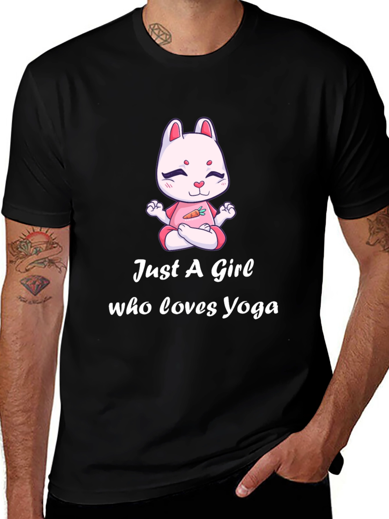 Yoga Girl Bunny T-Shirt - Cute Yogi Tee